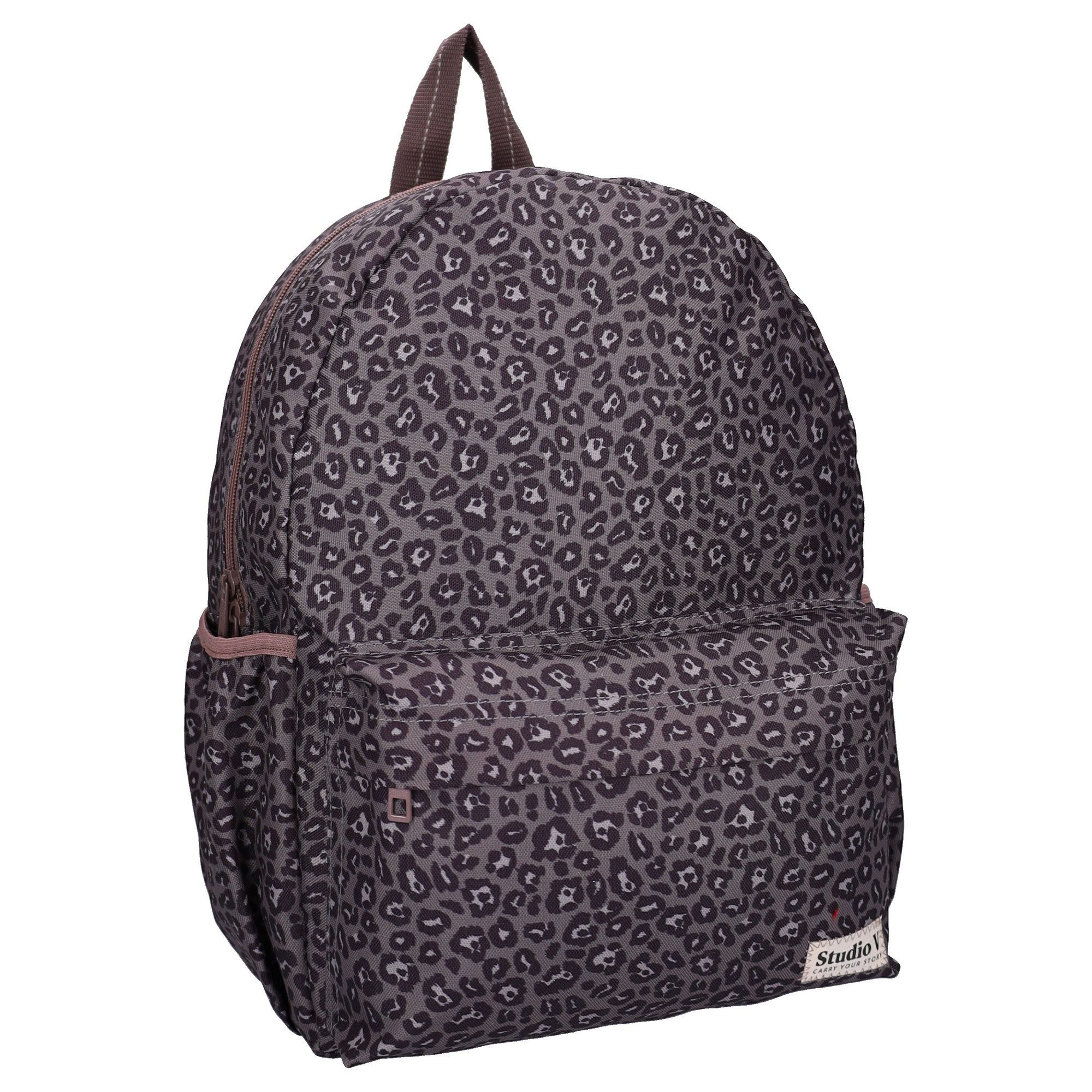 Studio V Kinderrucksack So Rebellious Schulrucksack Tiermuster Tasche 13,6 Liter