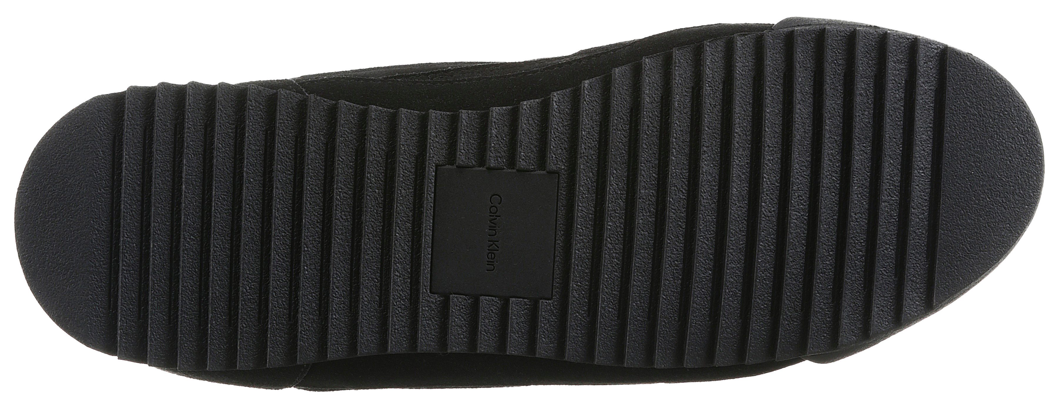 Calvin Klein LOW PRO RUNNER MIX MAT Sneaker Freizeitschuh, Halbschuh, Schnürschuh mit seitlichem Logoschriftzug