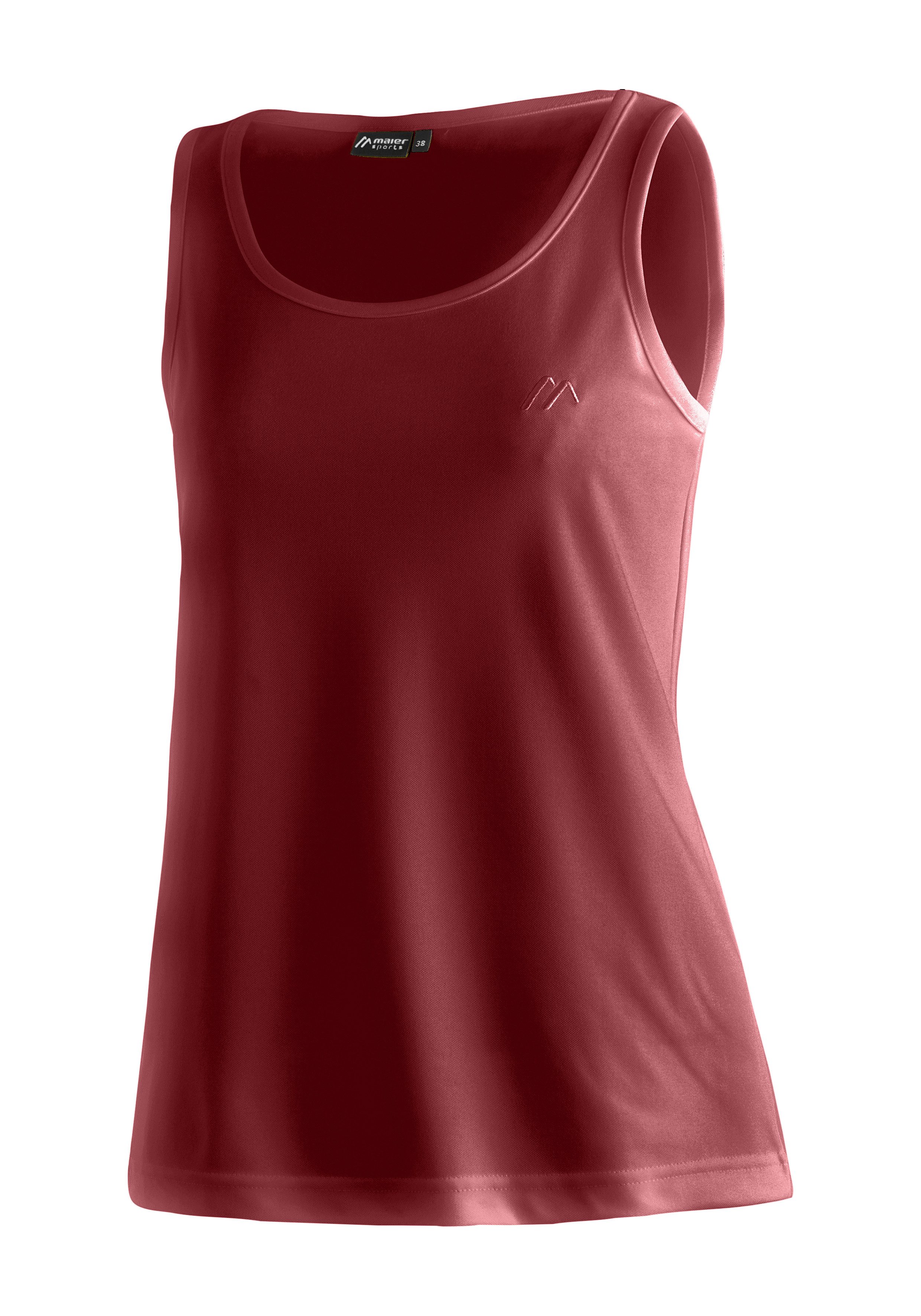 Maier Sports Funktionsshirt Petra Damen Top, leichtes ärmelloses Shirt, Rundhals, Regular Fit