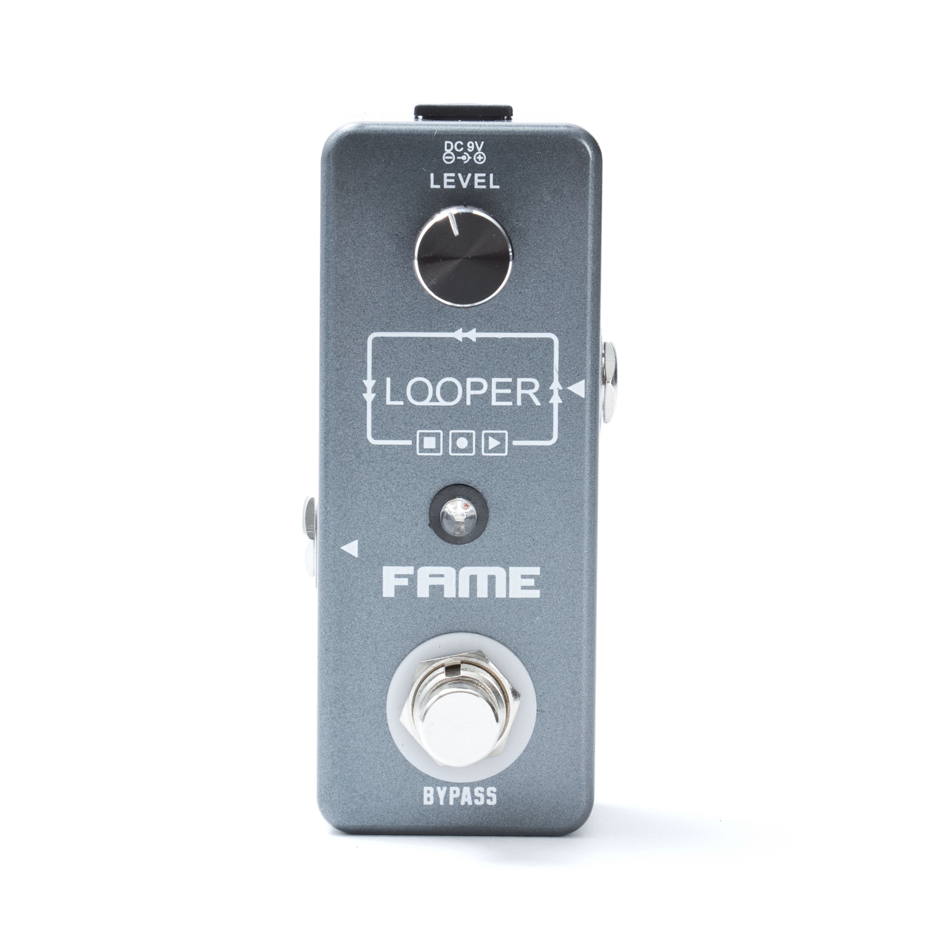 FAME Musikinstrumentenpedal, (Looper Effektgerät für Gitarren Kompakter Loop Recorder 10 Minuten Aufnahmezeit Unbegrenzte Overdubs Fußtaster-Bedienung Top-Qualität Ideal für Songwriting und Übungen, Effekte, Looper/Loop Recorder), Looper, Loop Recorder, Gitarren Effektgerät