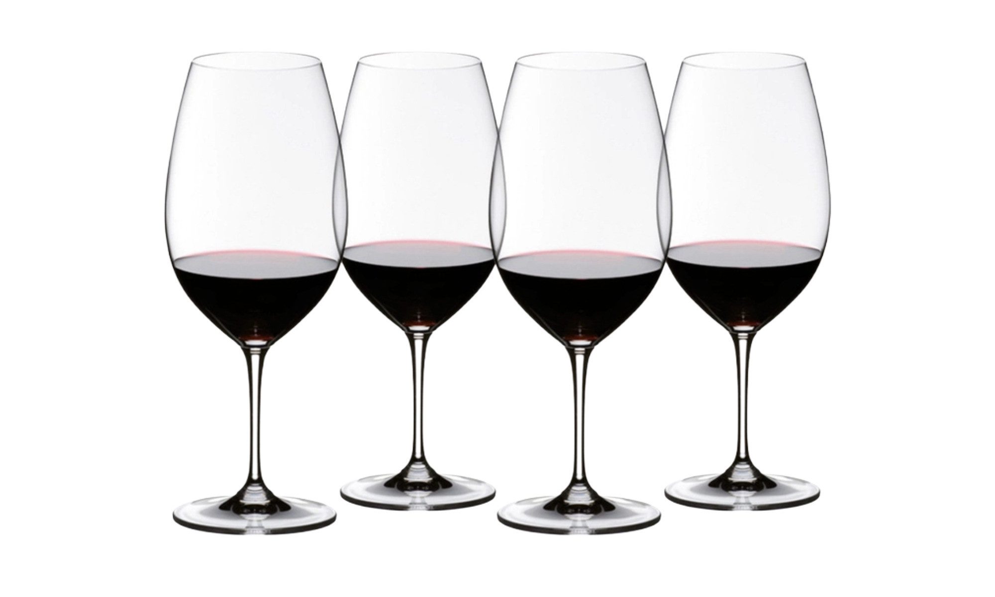 RIEDEL THE WINE GLASS COMPANY Rotweinglas Riedel Weinglas Vinum Syrah / Shiraz Kauf 4 Zahl 3, Kristallglas