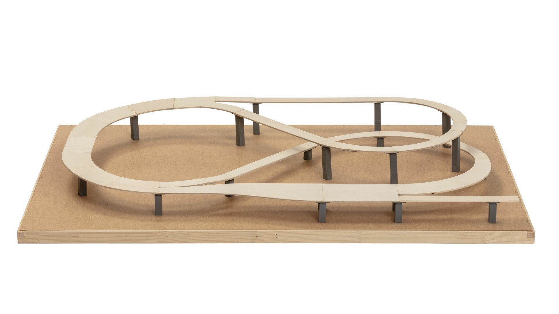 NOCH Modelleisenbahn-Spielunterlage Kompakter easy TRACK Trassenbausatz Mittelberg für