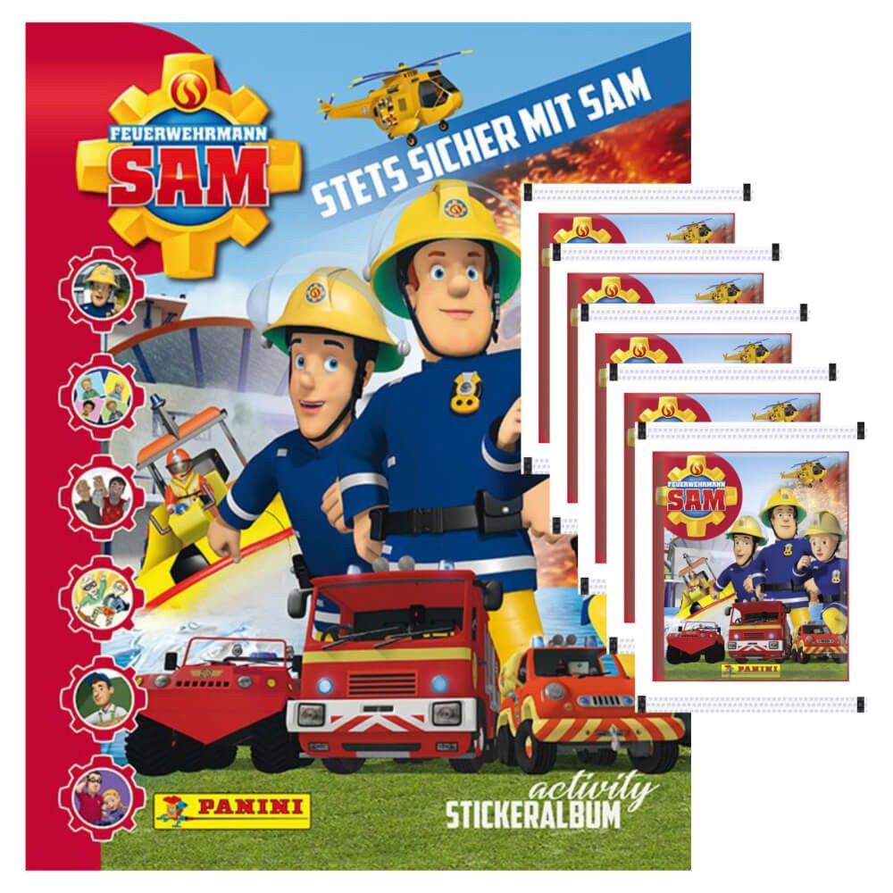 Sammelkarte Panini Feuerwehrmann Sam 2 - Sammelsticker - 1 Album + 5 Tüten Sticker