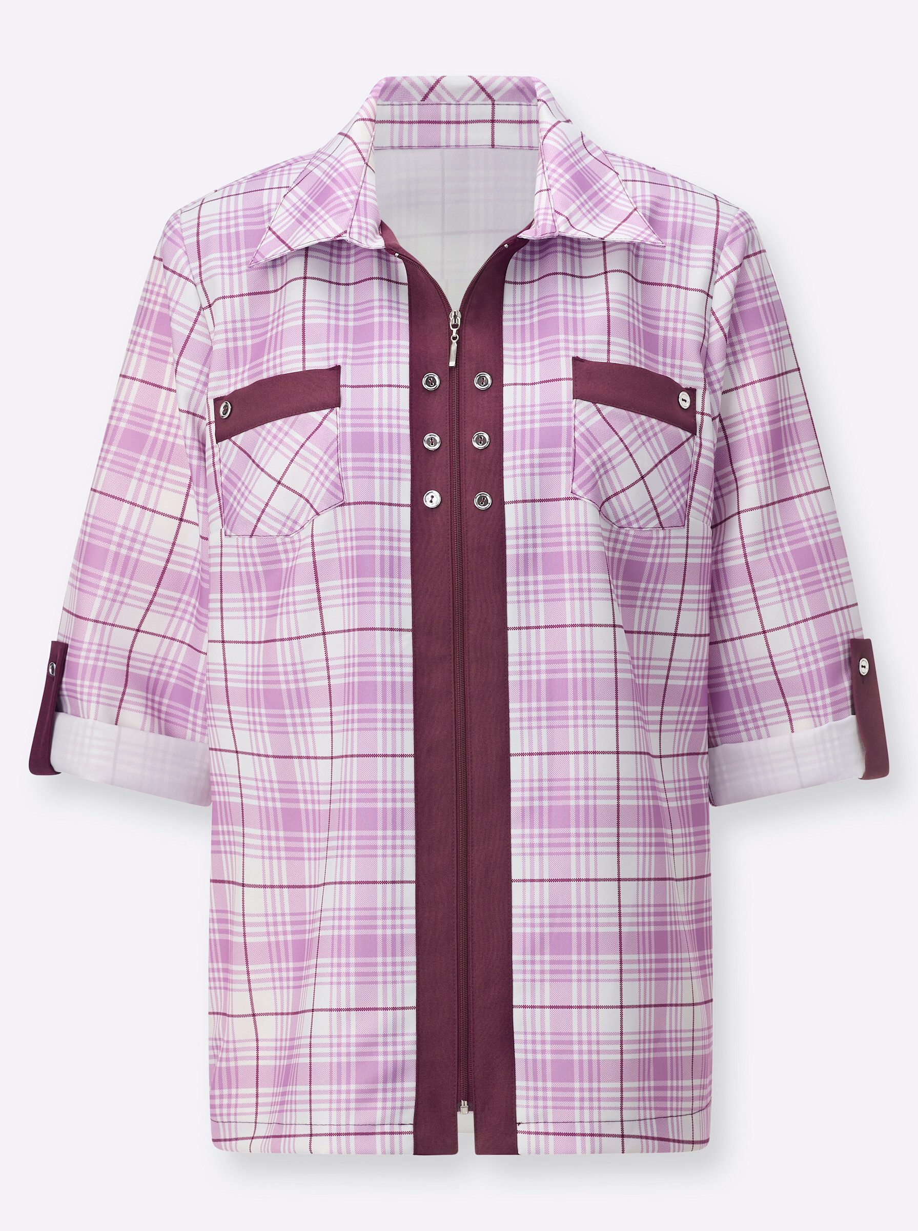 Witt Blusenblazer Blusenjacke 3/4-Arm