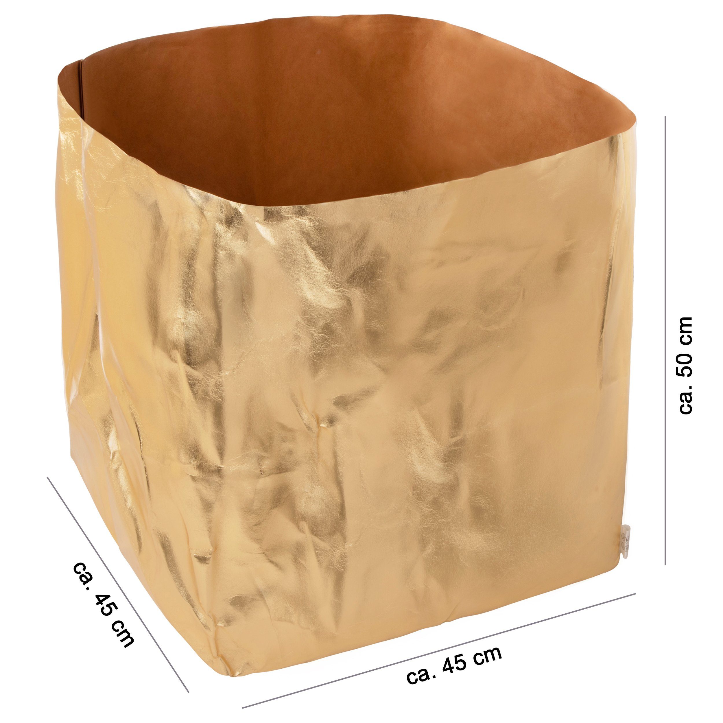 ONVAYA Aufbewahrungskorb Gold, Krempelbox, Dekobox, Geschenkbox waschbar günstig online kaufen