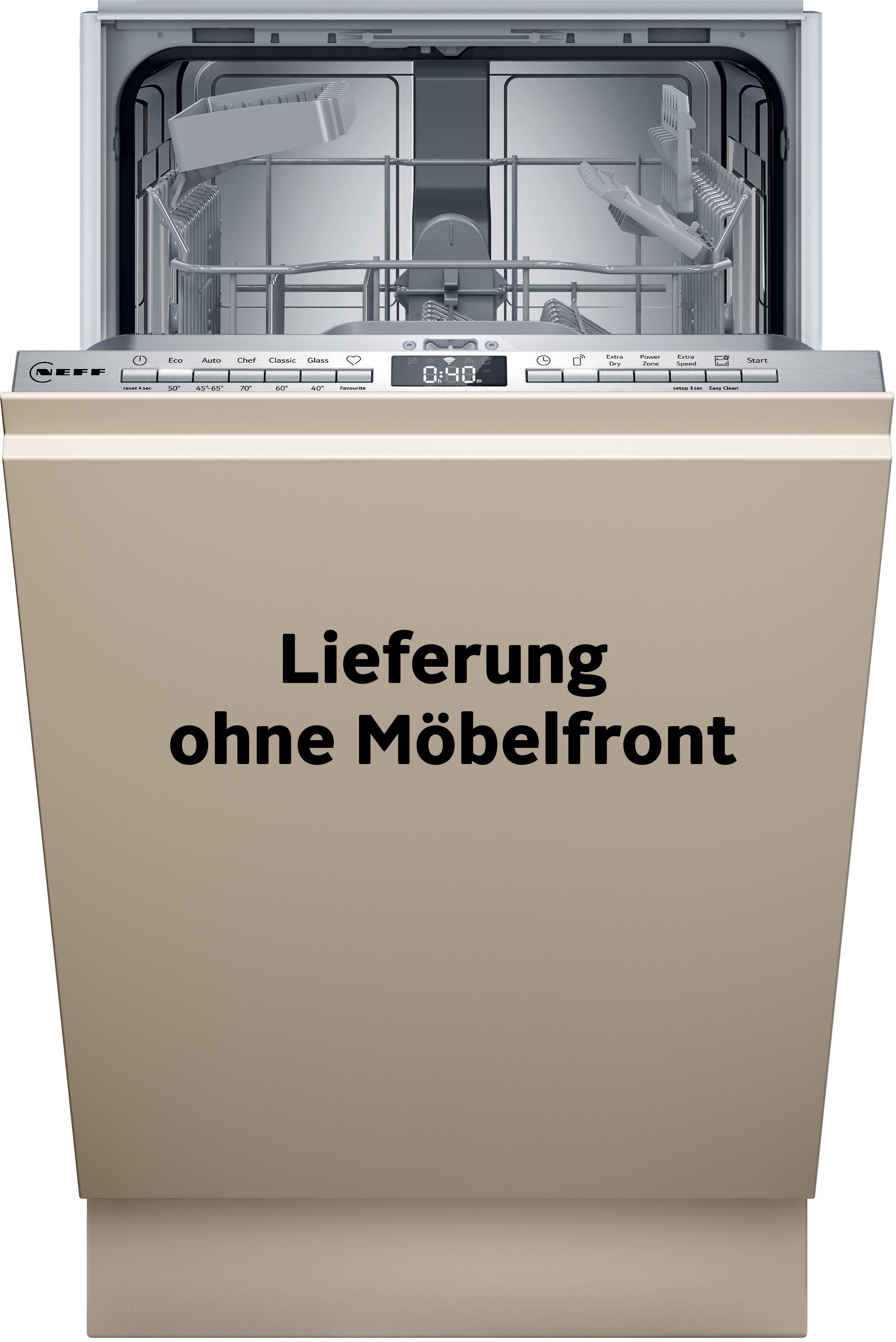 NEFF vollintegrierbarer Geschirrspüler S853HKX20E, 10 Maßgedecke, mit Rack Matic
