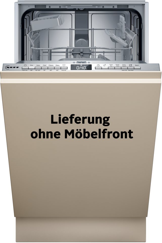 NEFF vollintegrierbarer Geschirrspüler S853HKX20E, 10 Maßgedecke, Info Light - erlischt bei Beendigung des Spülvorgangs, flexible Körbe