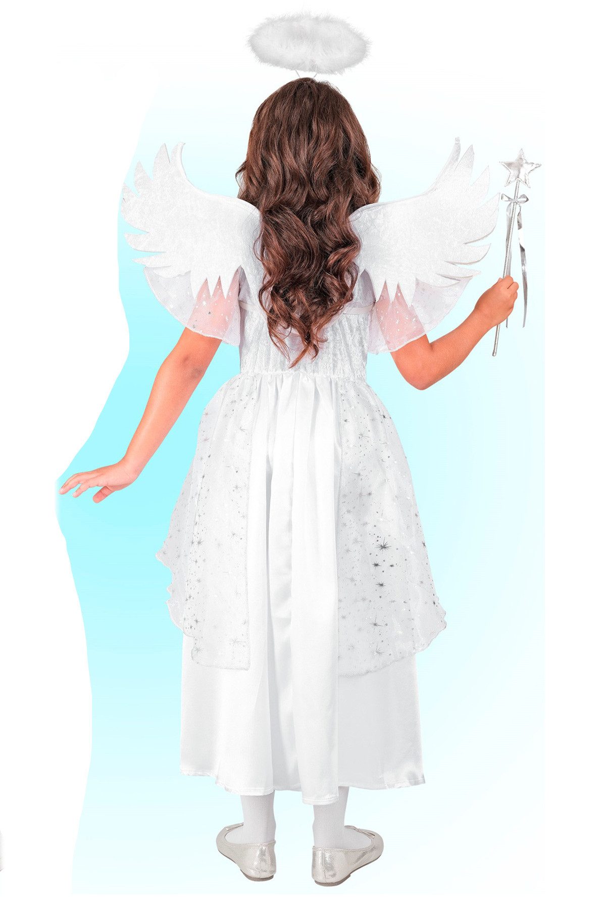 Widmann S.r.l. Engel-Kostüm Kostüm 'Engel' für Kinder, Weiß Silber, Kleid, F