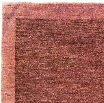 Wollteppich Gabbeh - Indus - 156 x 105 cm - fuchsia, morgenland, rechteckig, Höhe: 18 mm, Wohnzimmer, Handgeknüpft, Einzelstück mit Zertifikat