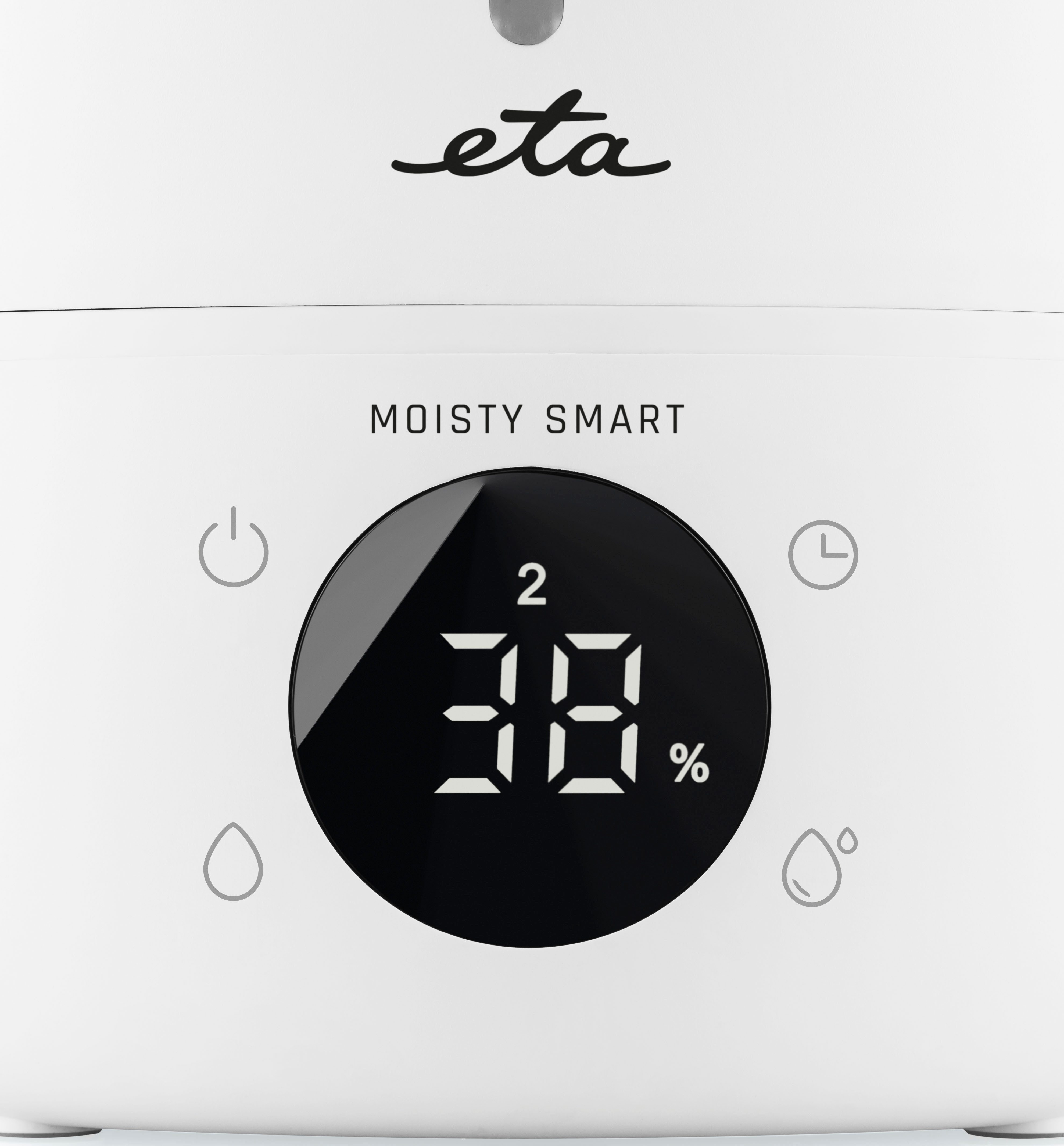 eta Luftbefeuchter Moisty Smart, 5 l Wassertank, Ultraschall-Sprühtechnologie, 12 Std. Betrieb, Smart App, LED-Display