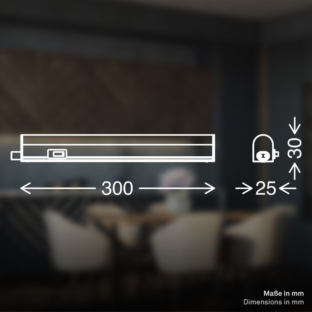 Telefunken LED Unterbauleuchte 204406TF, LED fest integriert, 3000K - Warmweiß