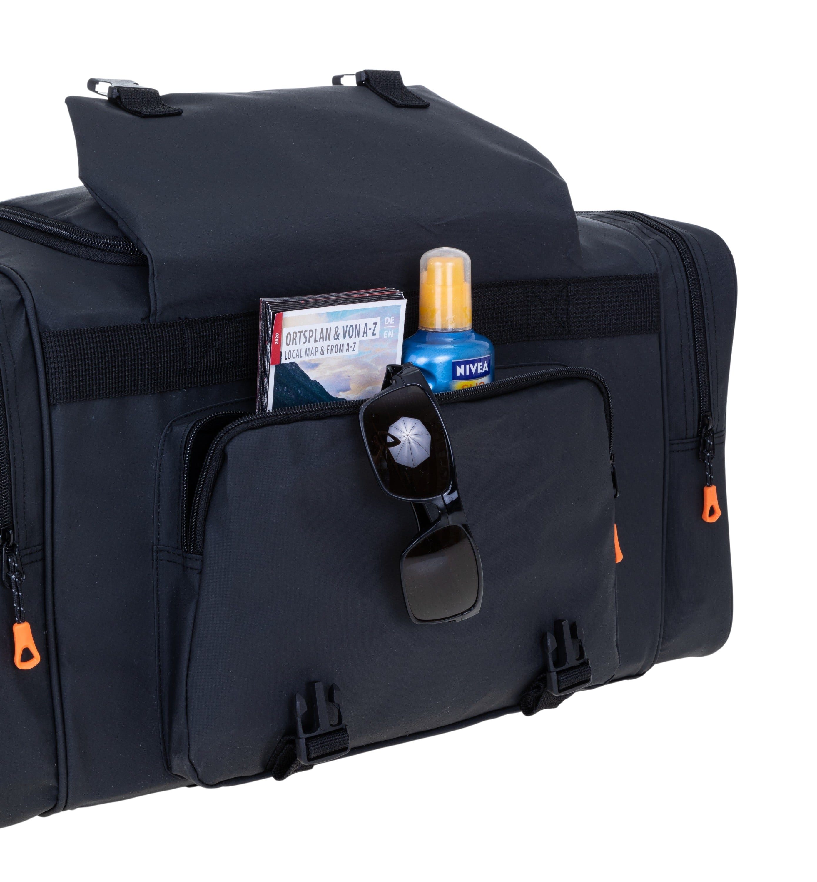ELEPHANT Sporttasche Reisetasche Saunatasche Damen Herren aus Plane Tour 55 cm, 40 L Large wasserabweisend Sauna Reise Sport Tasche + Flasche