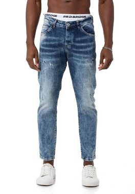 RedBridge Slim-fit-Jeans Jeanshose Antifit Denim Blau W34 L34 Distressed-Look