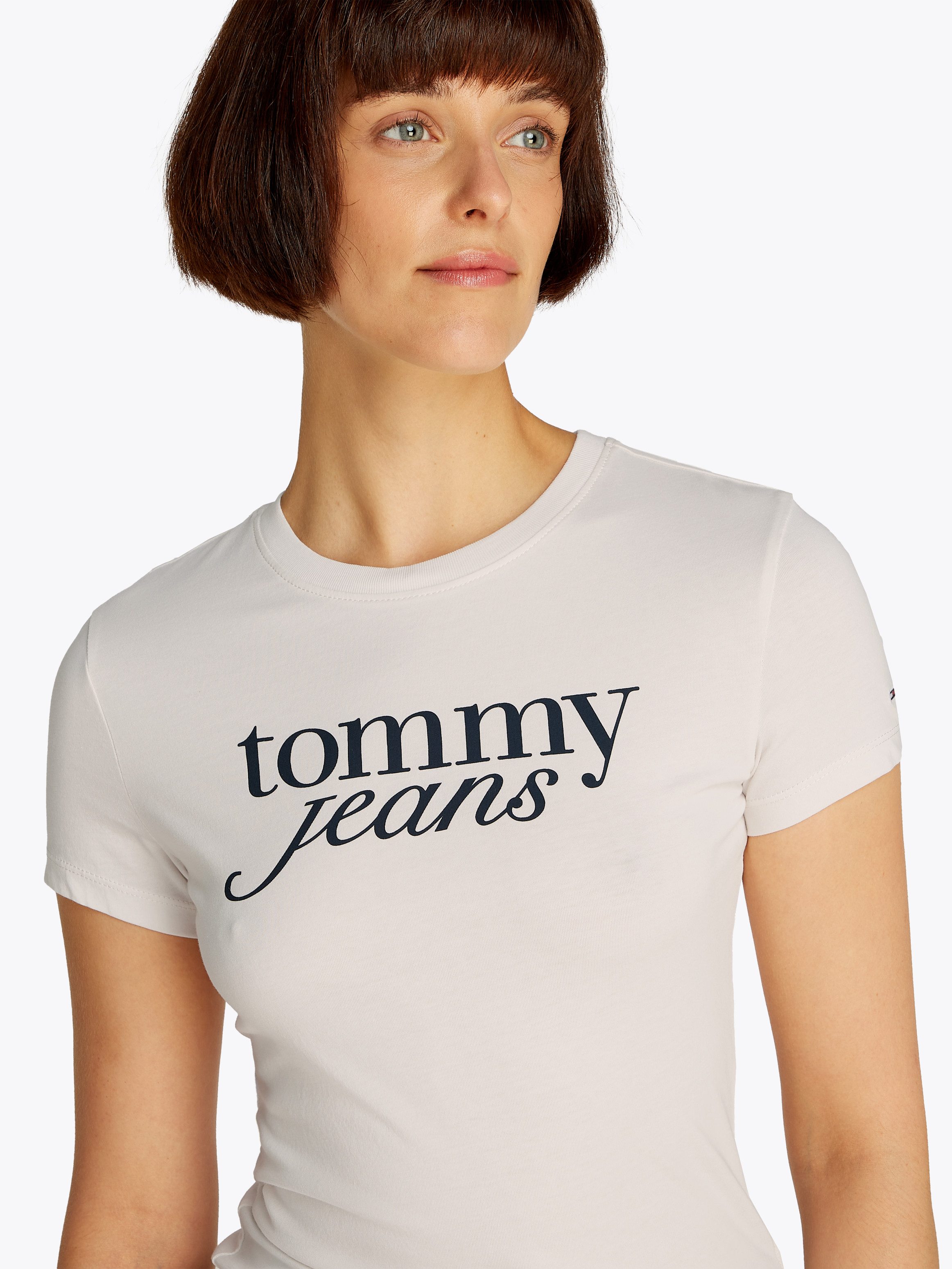 Tommy Jeans Curve Rundhalsshirt Shirt TJW SLIM ESSENTIAL in Großen Größen, günstig online kaufen