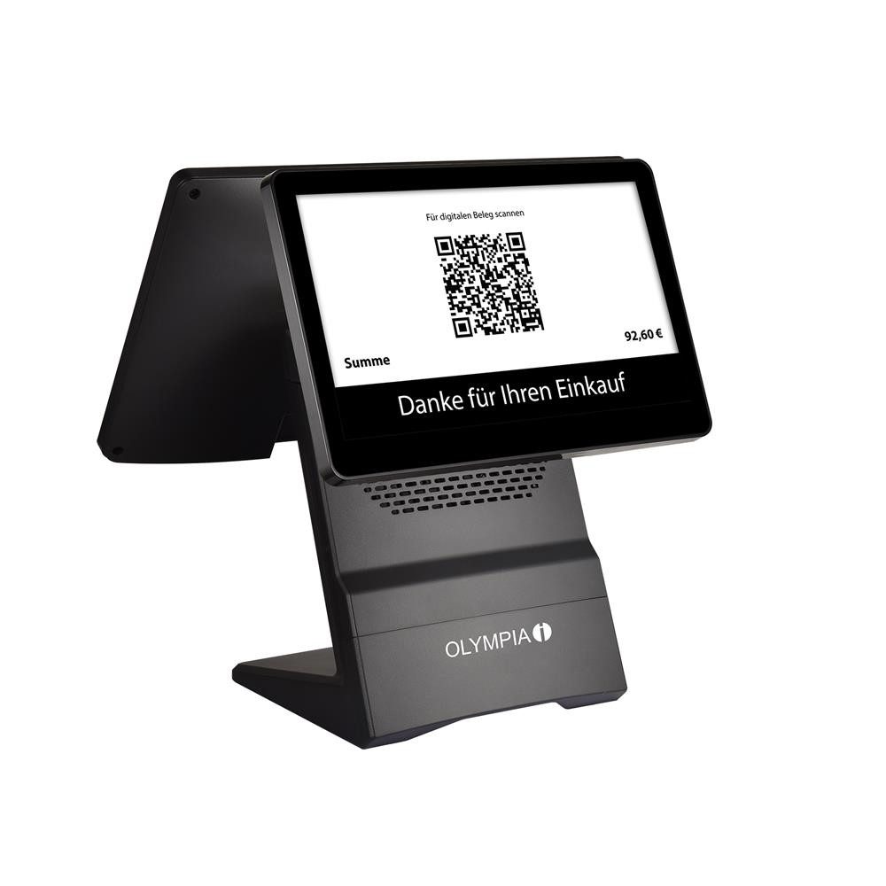 Olympia Registrierkasse T400DK, 100.000 PLUs, Tischpläne, Dallasschloss, USB-TSE, Cloud
