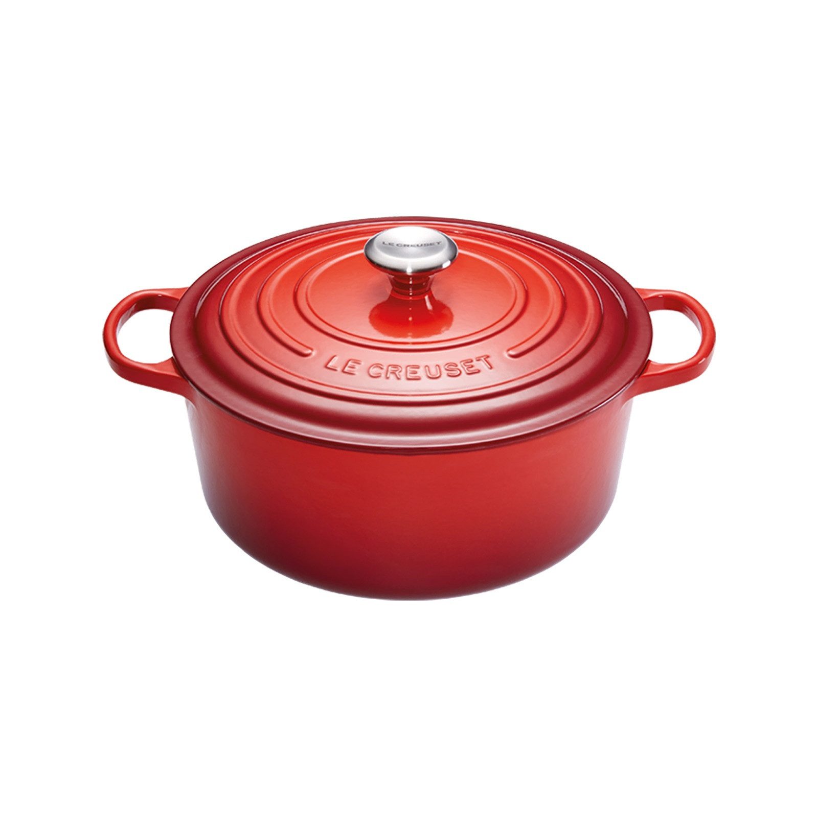 LE CREUSET Bräter Gusseisen Schmortopf Cocotte mit Deckel Emailliert