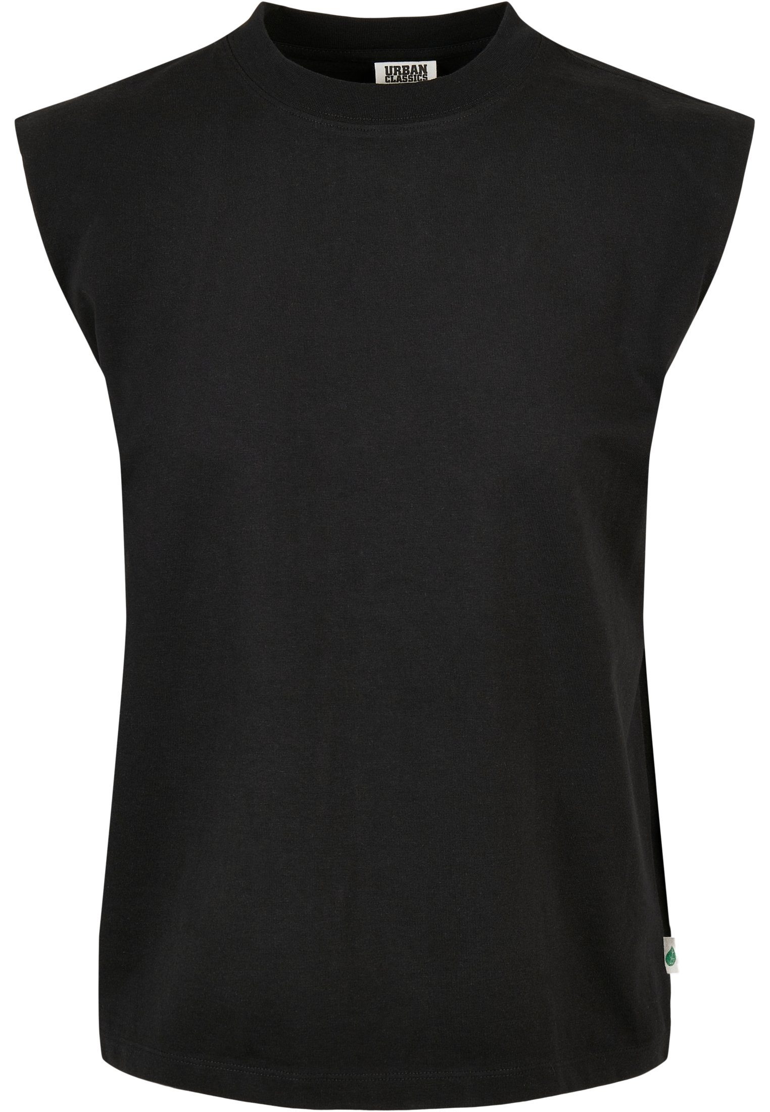 URBAN CLASSICS T-Shirt Damen Ladies Organic Heavy Padded Shoulder Tank Top (1-tlg) black