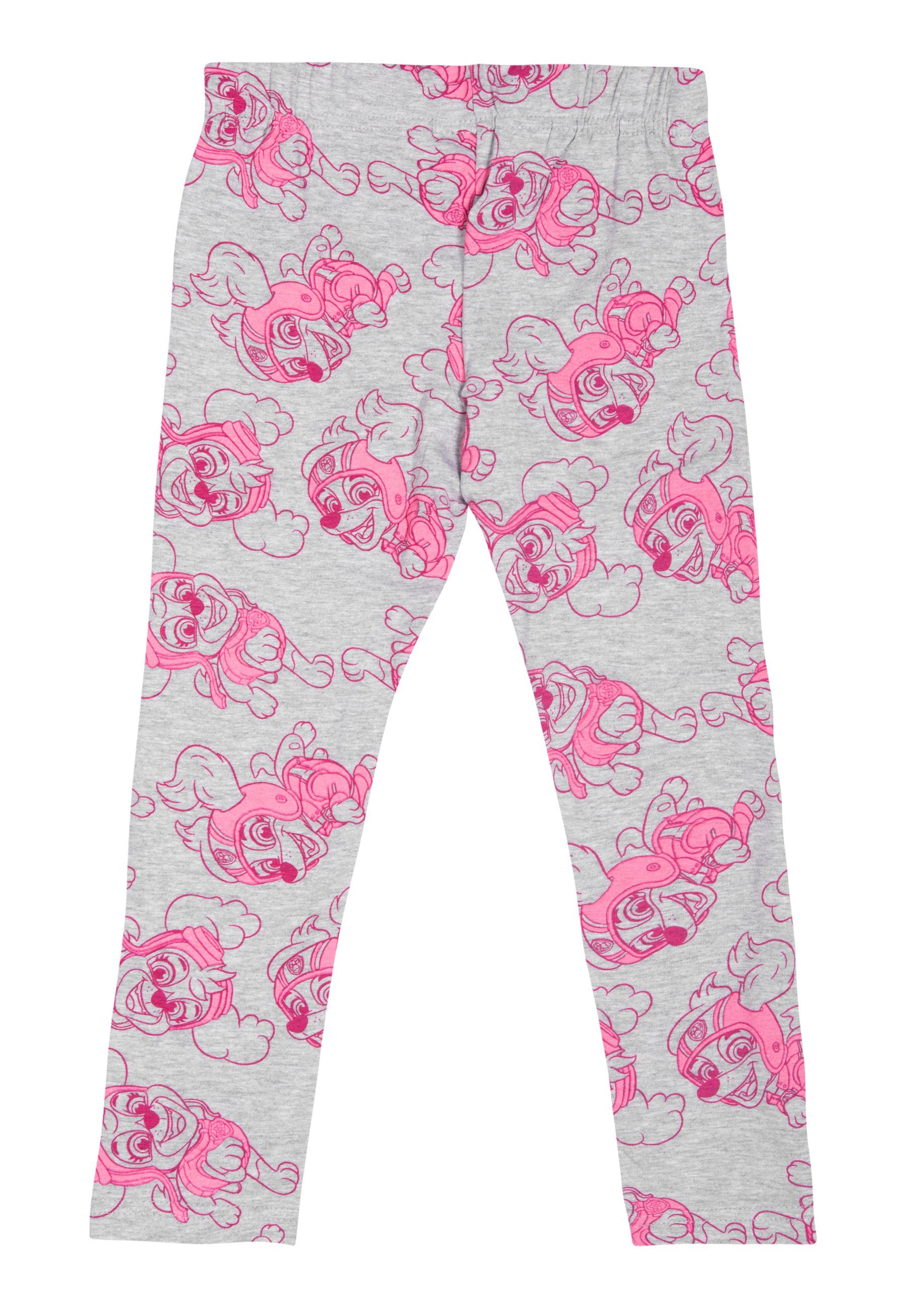 United Labels® Leggings Paw Patrol - Skye und Liberty in Pink - allover