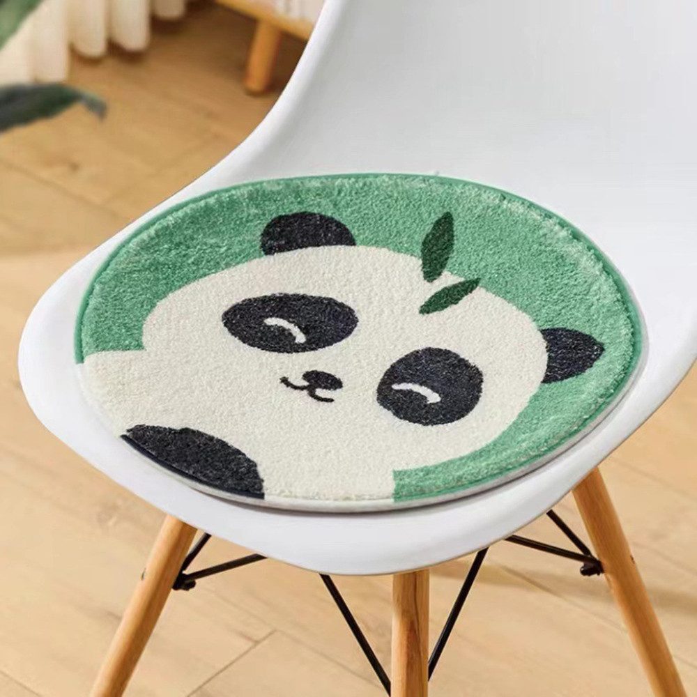 Coonoor Stuhlkissen Winter Weiche Runde Stuhlkissen Nette Cartoon Tier Kind günstig online kaufen