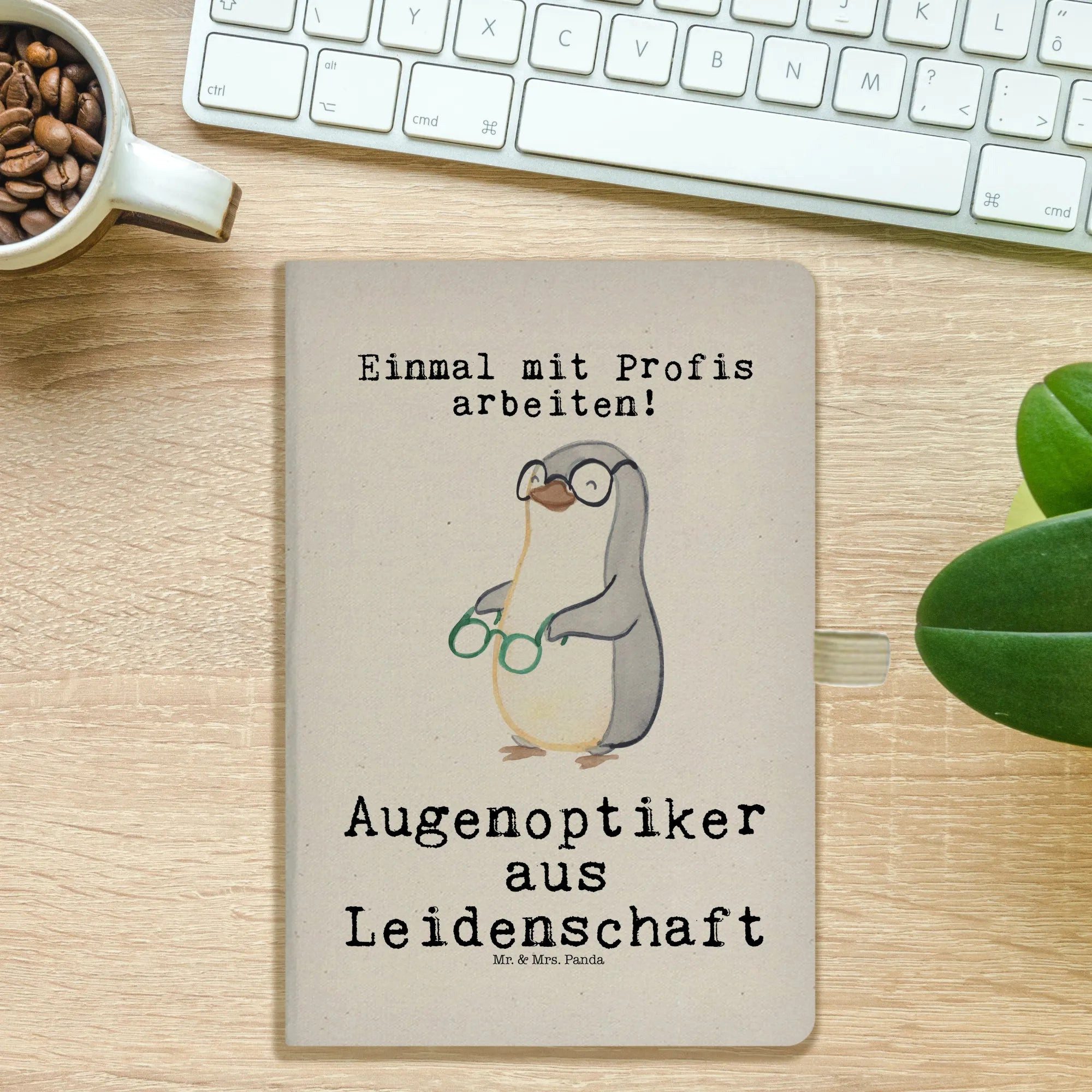 Thumbnail - Mr. & Mrs. Panda Notizbuch Augenoptiker Leidenschaft - Transparent - Geschenk, Brillenträger, Be Mr. & Mrs. Panda, Kreat...