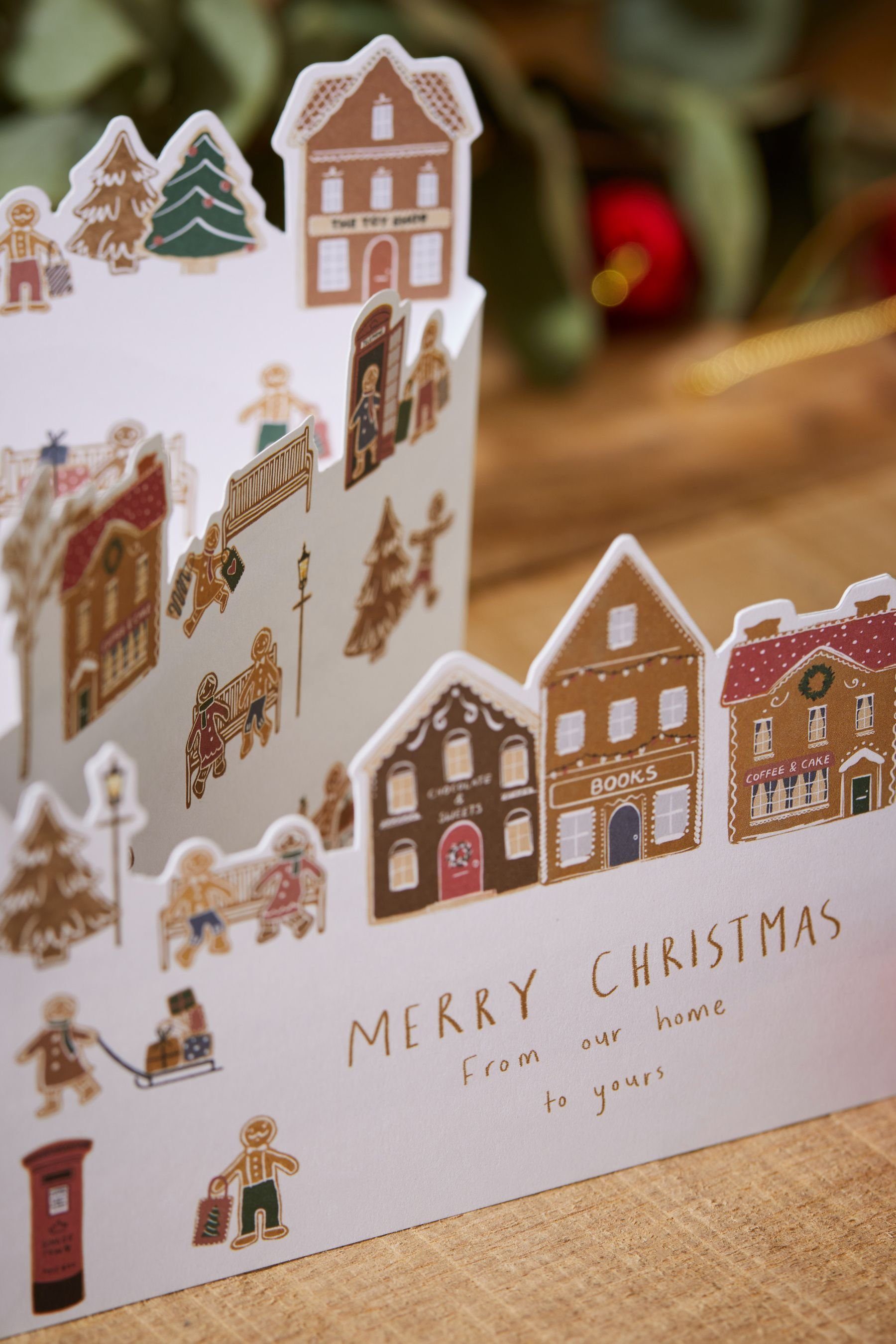 Next Weihnachtskarte Weihnachtskarten, 10er-Pack Gingerbread