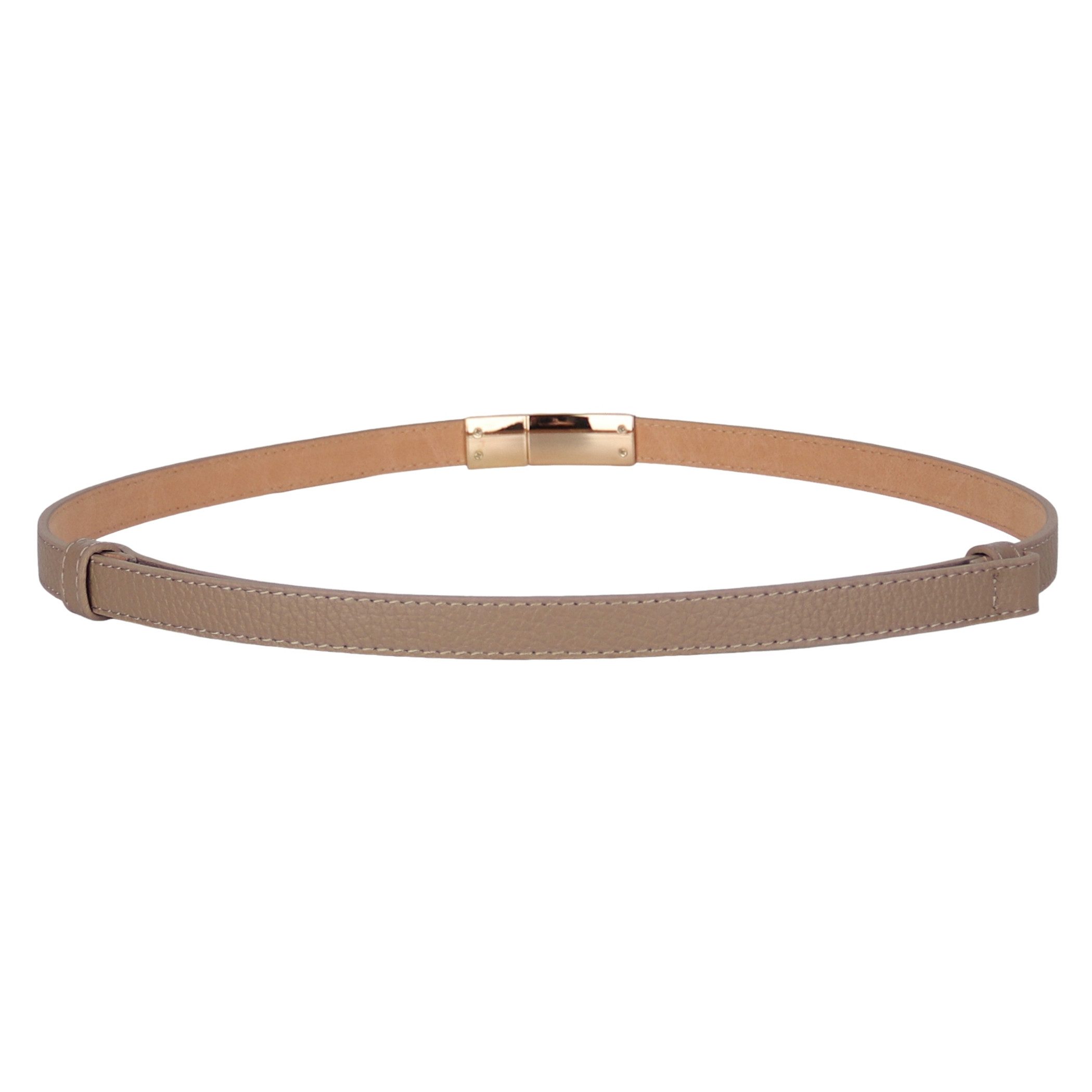 MIRROSI Ledergürtel Damen Gürtel Echtleder, Made in Italy, 18mm breit (Passt fast zu jeder Hosenschlaufe) Einheitsgröße (Geeignet für einen Hüftumfang von ca. 5 – Bild 2 von 5