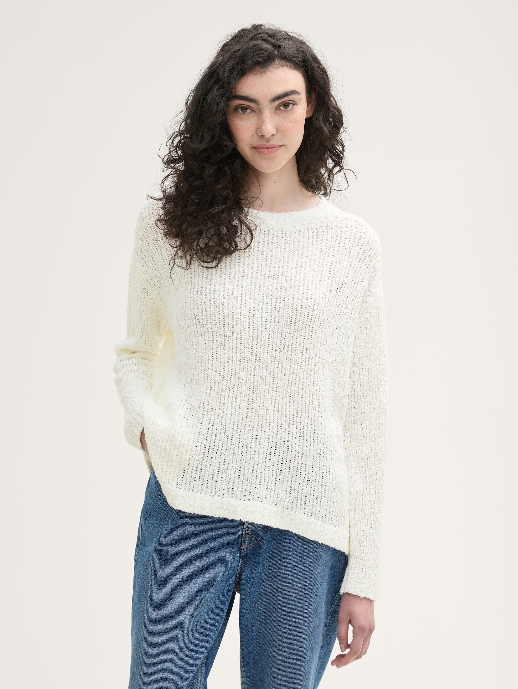Strickpullover Relaxed Bouclé Pullover