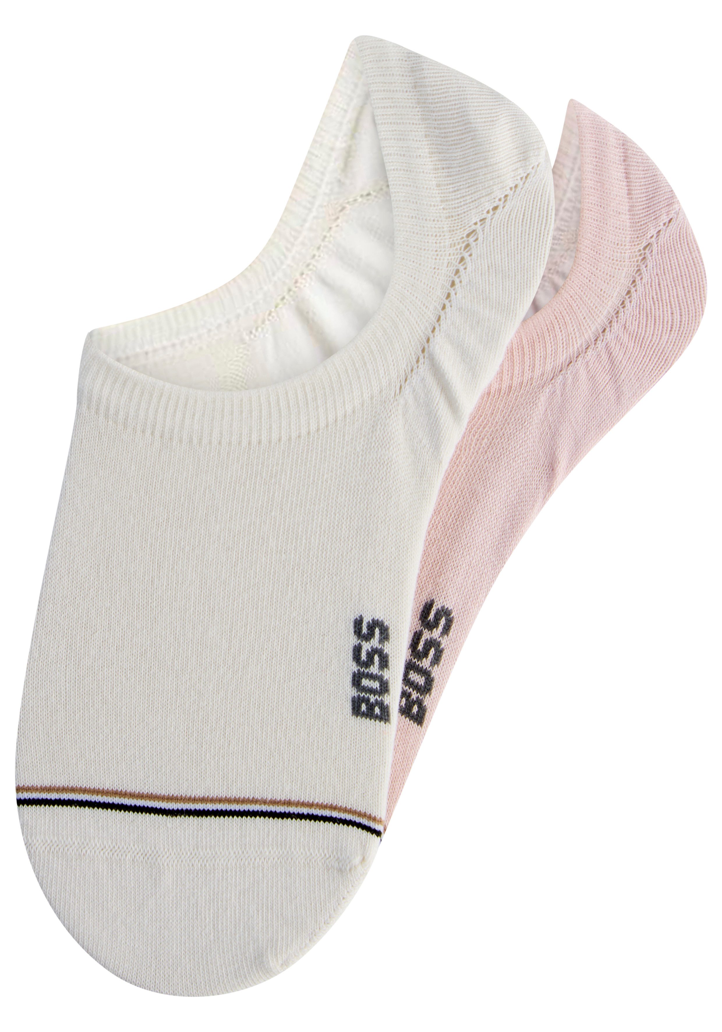 BOSS Businesssocken 2P LC Iconic CC W (Packung, 2-Paar, 2er Pack) mit BOSS Stickerei