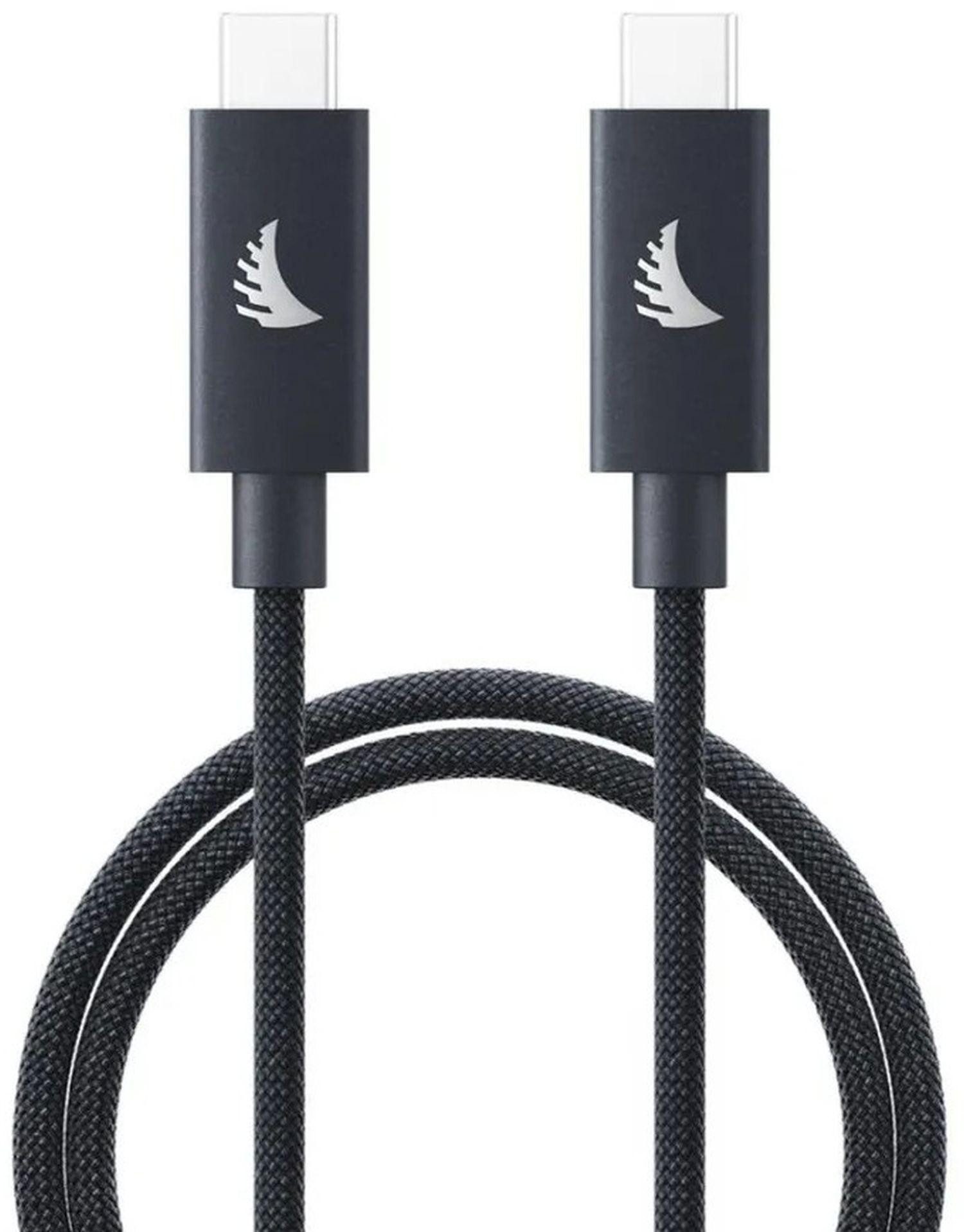 Angelbird USB-C 4.0 Solid Flex™ Kabel Blau Grau 32cm Objektivzubehör