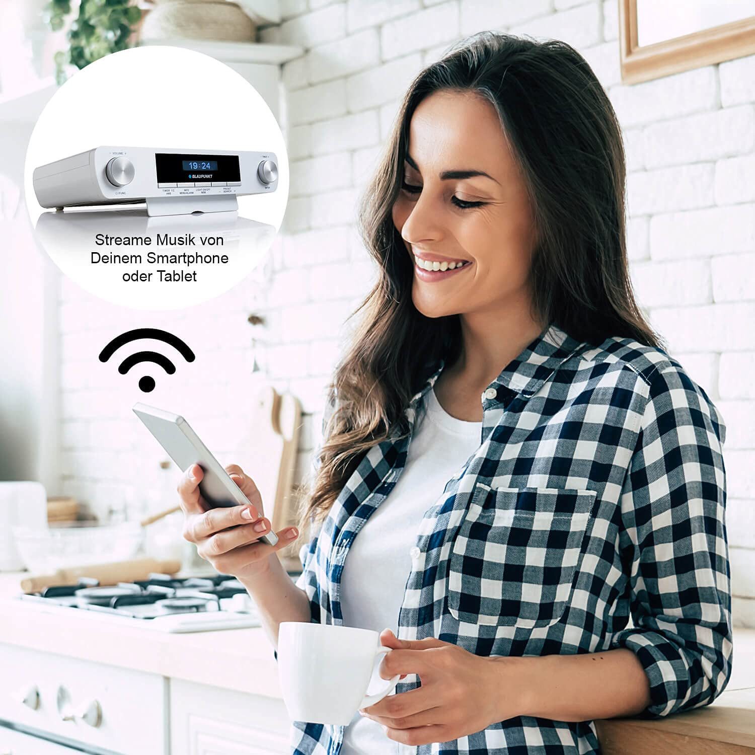 Blaupunkt KRD 100 Küchen-Radio (Kabelloses Bluetooth-Radio mit DAB+/UKW, Multidisplay, Timer) – Bild 5 von 5