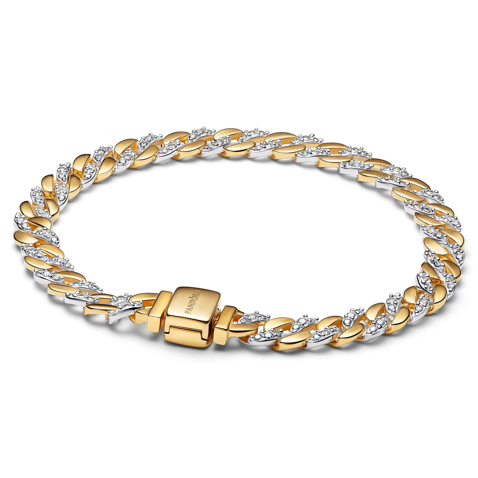 Pandora Gliederarmband DamenZweifarbig Pavé günstig online kaufen