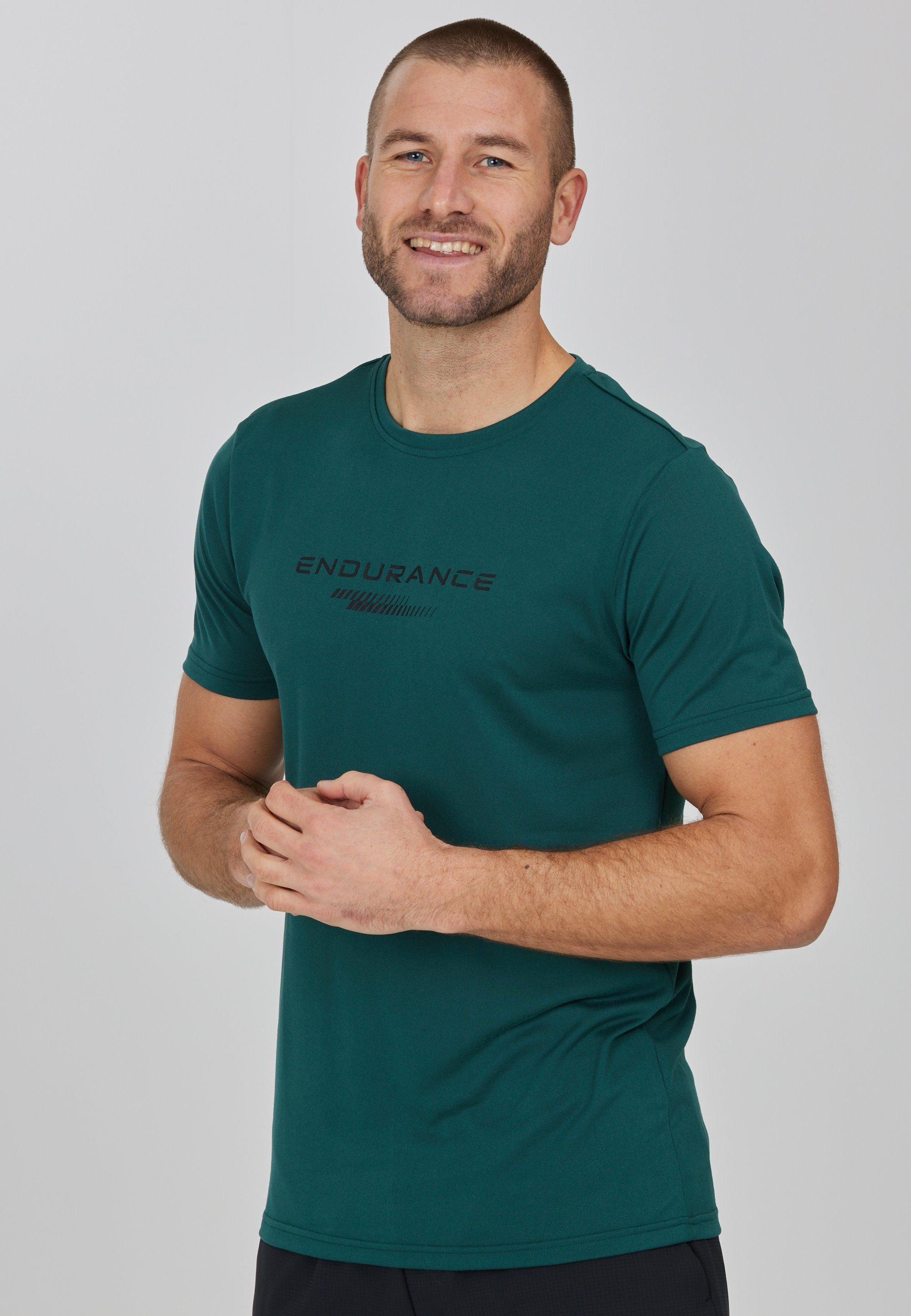 ENDURANCE Funktionsshirt PORTOFINO (1-tlg) mit grün Dry-Technologie praktischer Quick