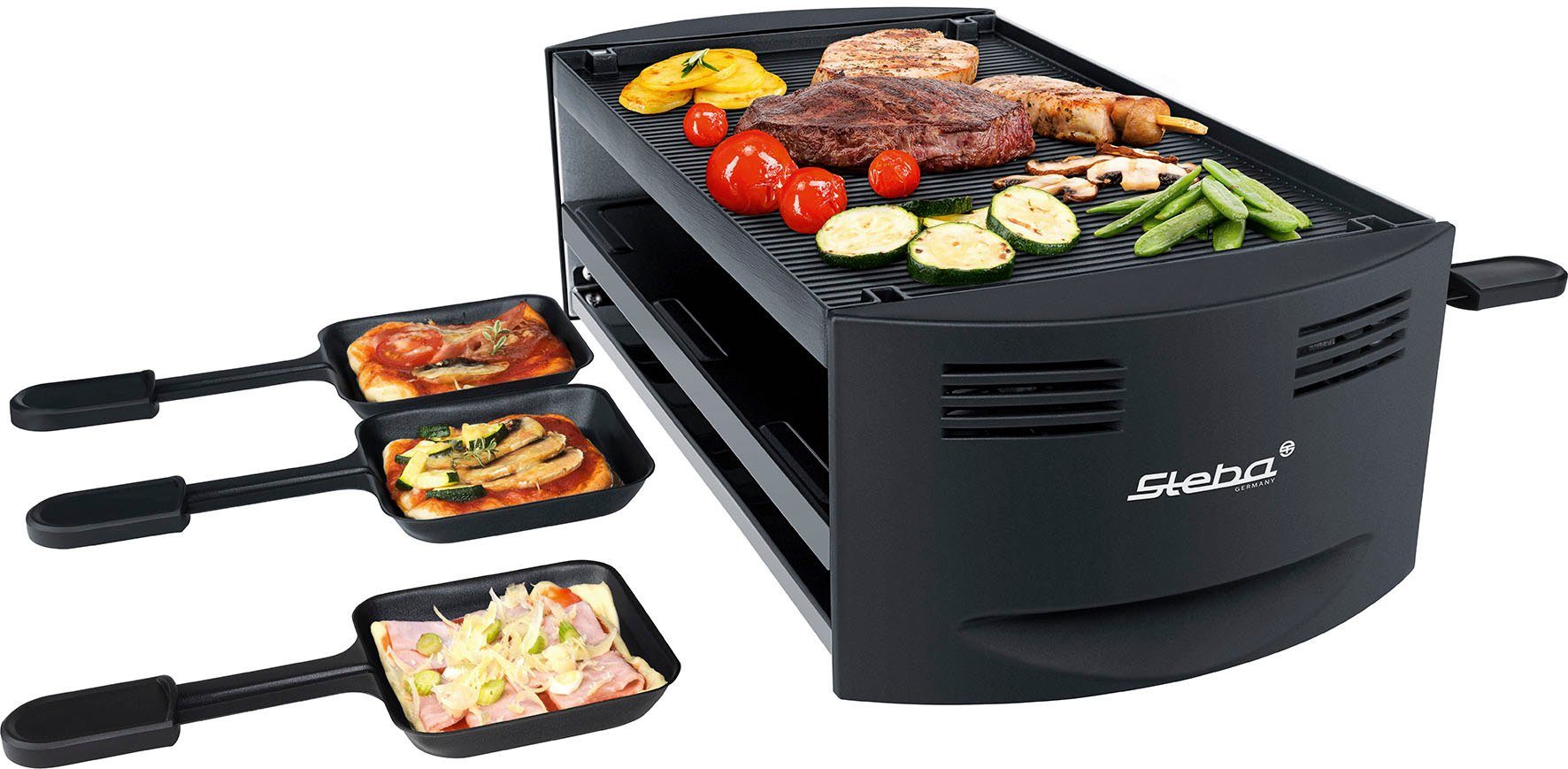 Steba Раклетници RC 6 BAKE & GRILL, 6 Раклетнициpfännchen, 1500 W