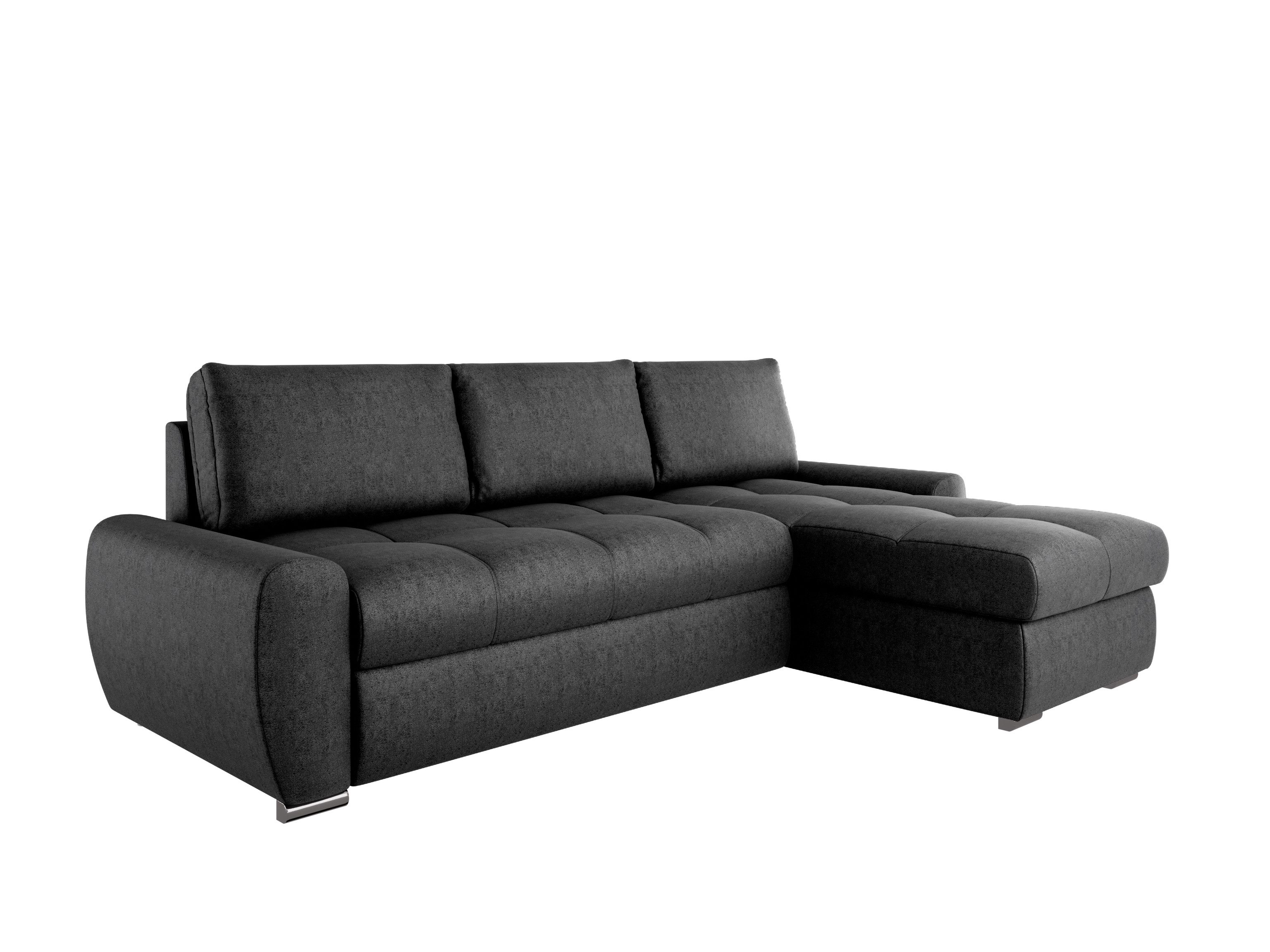 PANDA MÖBEL GmbH Ecksofa Ecksofa LUNAR Schlafsofa mit Bettkasten günstig online kaufen