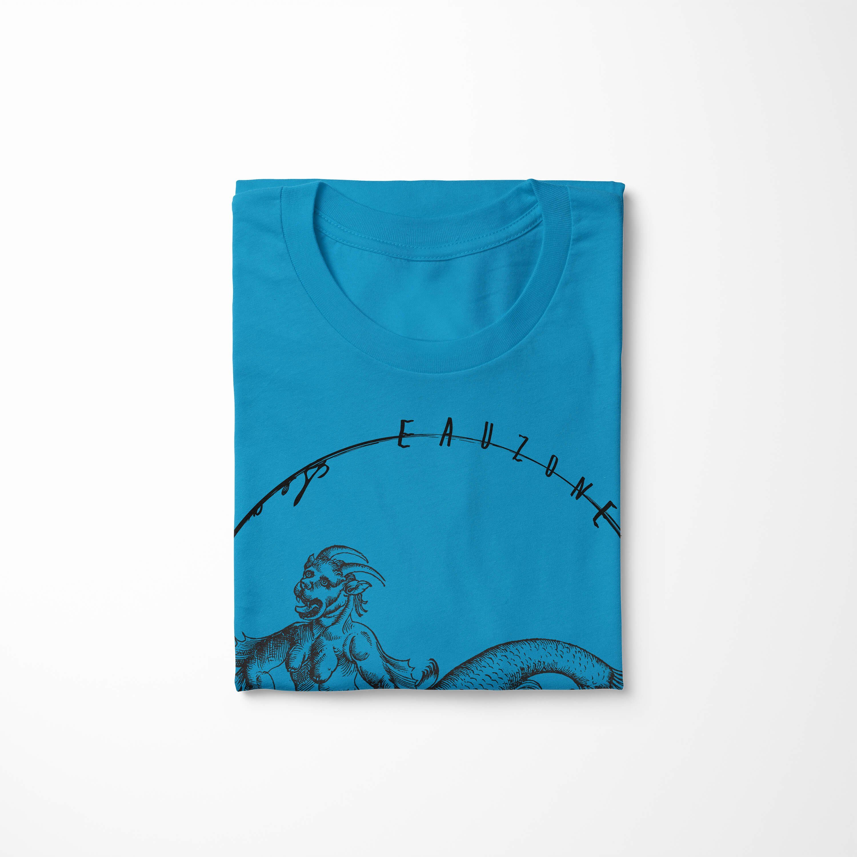 Sea feine und - Fische Creatures, Art Schnitt T-Shirt sportlicher Serie: Sea Sinus Tiefsee Atoll Struktur / 078 T-Shirt