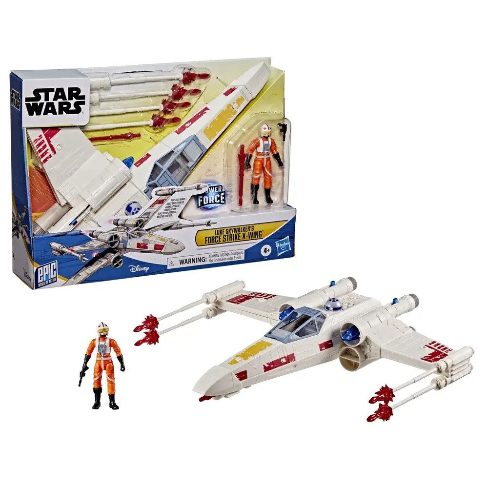 Hasbro Spielwelt Star Wars Epic World of Action Luke Skywalker’s Force Strike X-Wing