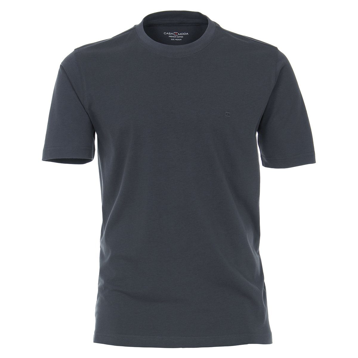 CASAMODA Rundhalsshirt Übergrößen CasaModa Basic T-Shirt anthrazit