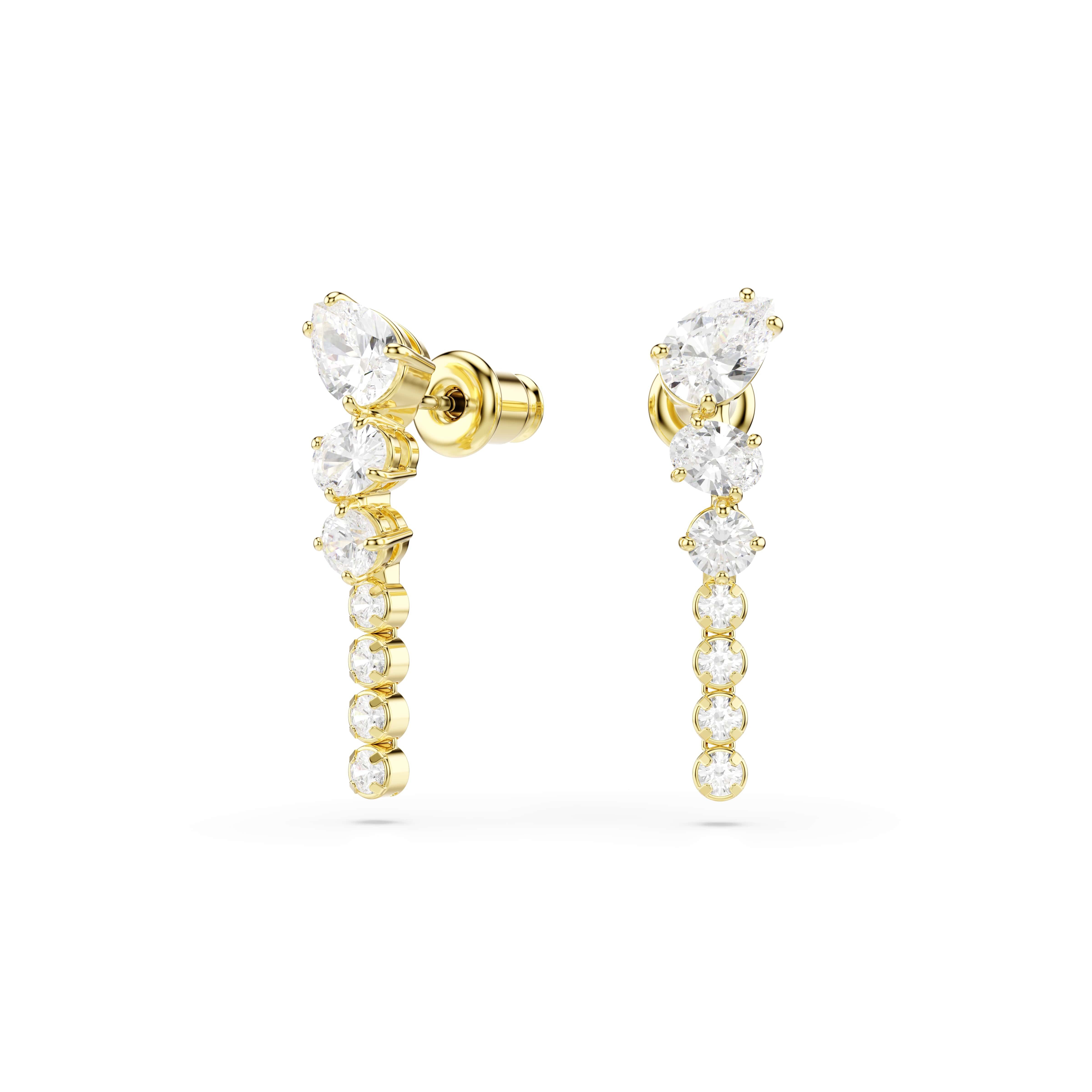 Swarovski Paar Ohrstecker Schmuck Geschenk MESMERA Ohrringe, mit Swarovski® Kristall