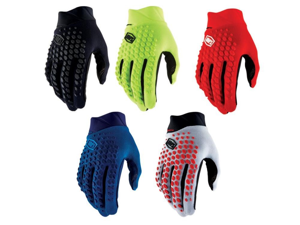 100% Fahrradhandschuhe 100% Geomatic Gloves XL Grey/Racer Red - vielseitiger MTB-Handschuh mi