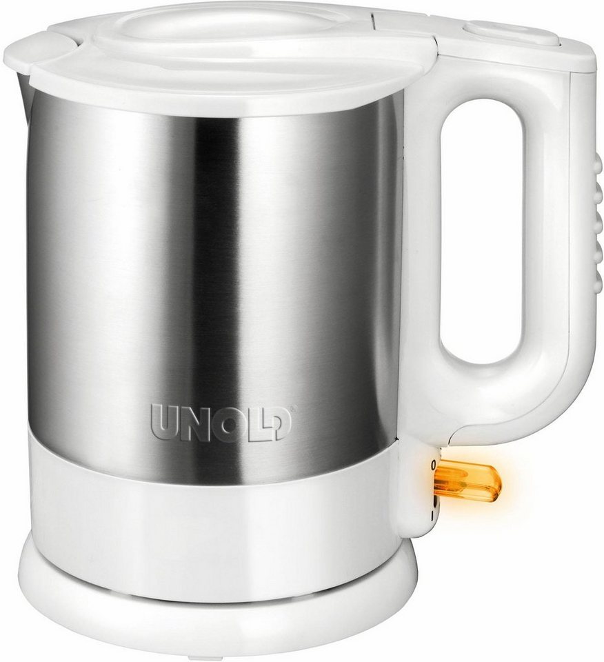 Unold Wasserkocher 18010, 1,5 l, 2200 W, Durchgehender Edelstahlbehälter  mit Wasserstandanzeige