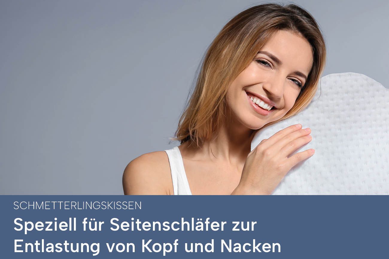 casimum Nackenstützkissen Schmetterling BUTTERFLY, Kissen gegen Nackenschme günstig online kaufen