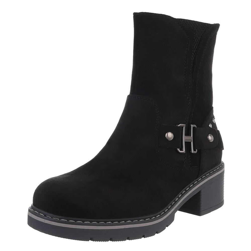 Ital-Design Stylische Stiefeletten für Damen mit Reißverschluss und Komfort günstig online kaufen