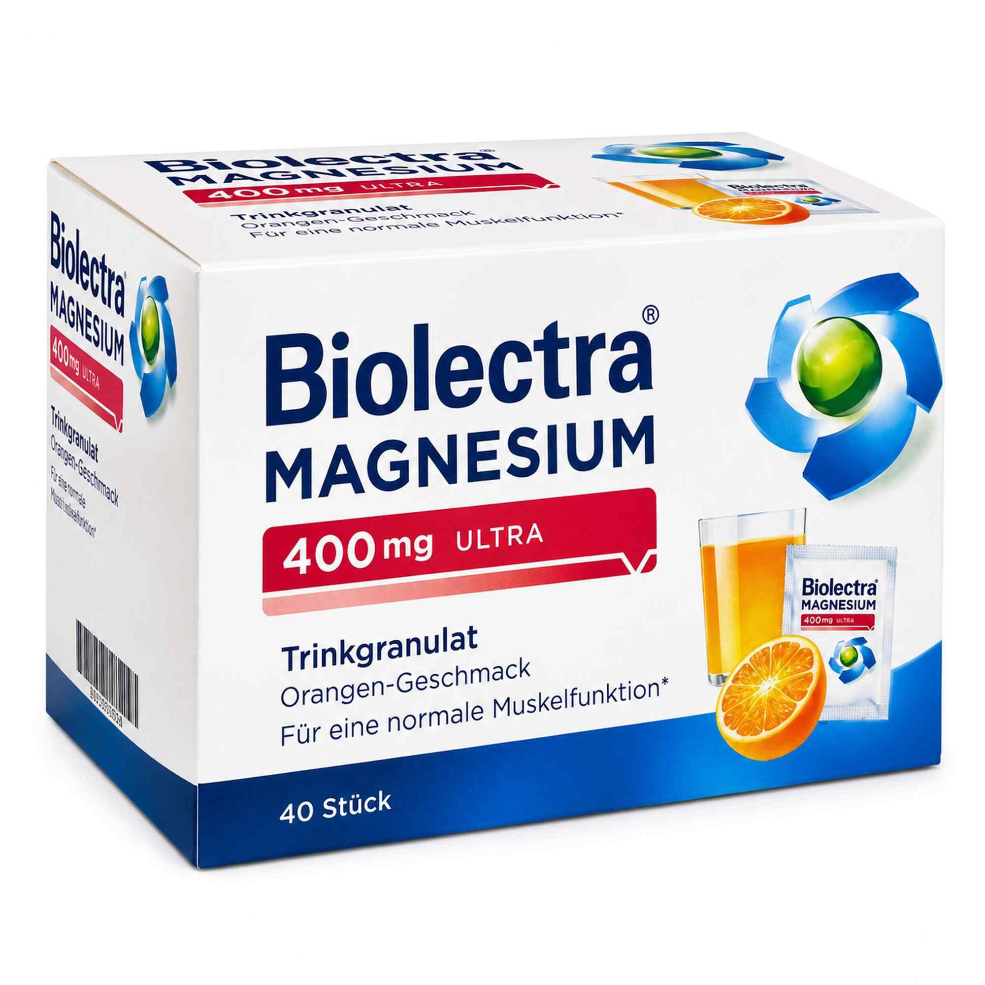 HERMES Arzneimittel GmbH BIOLECTRA Magnesium 400 mg ultra Trinkgran.Orange Trinkgranulat