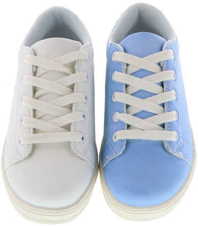 Schuhe-Trentasette 22-25071 White-Blue Schnürschuh