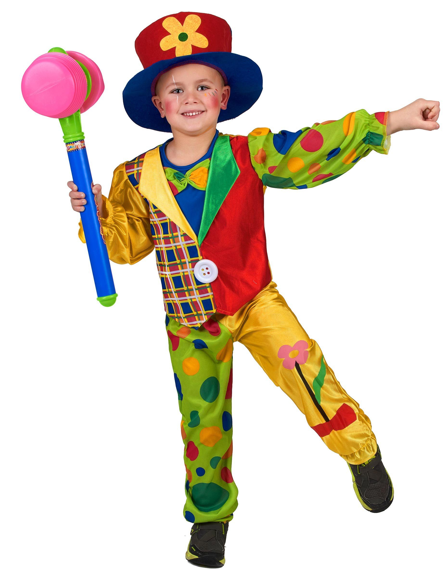 JADEO Clown-Kostüm Zirkusclown-Kostüm für Kinder bunt