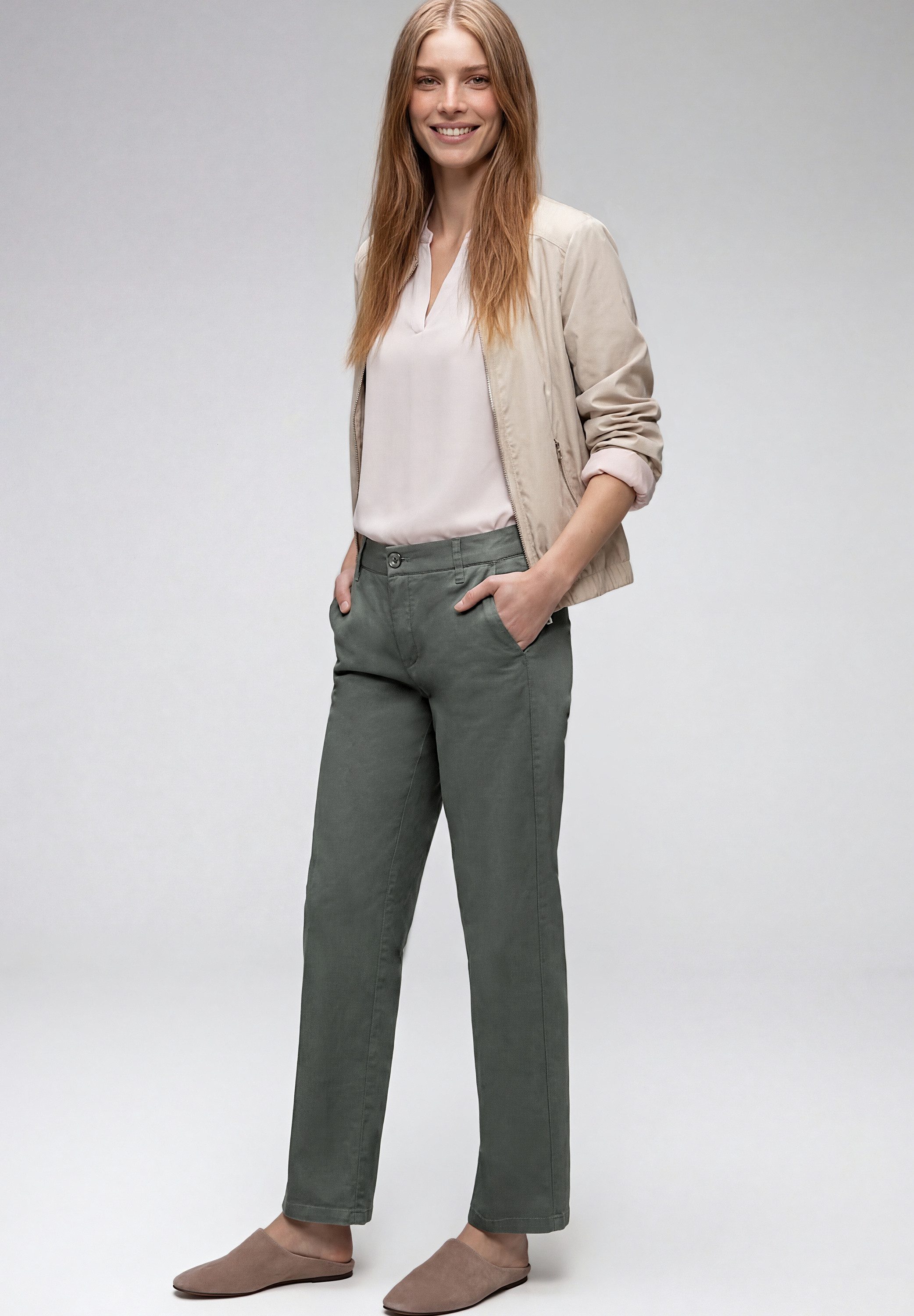 STREET ONE Chinohose Middle Waist – Bild 3 von 5