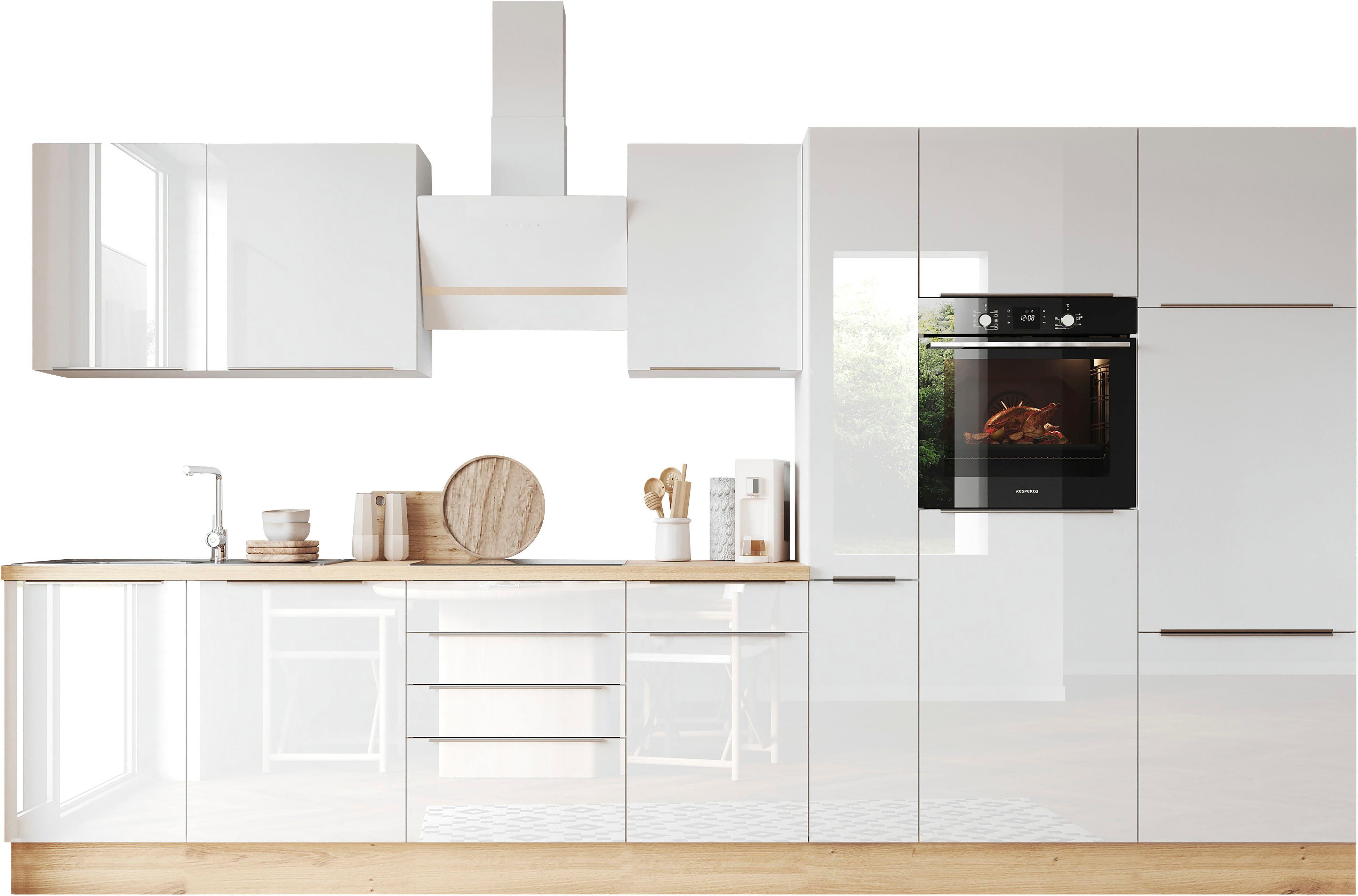 RESPEKTA Küchenzeile Safado aus der Serie Marleen, Breite 370 cm, mit Soft- günstig online kaufen
