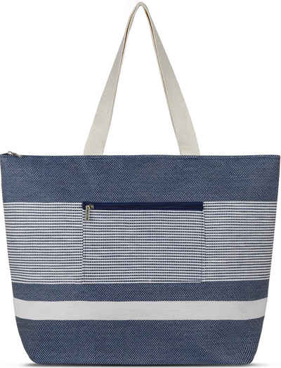 normani Strandtasche »Tasche Baros«, Schultertasche mit Reißverschluss Außentaschen