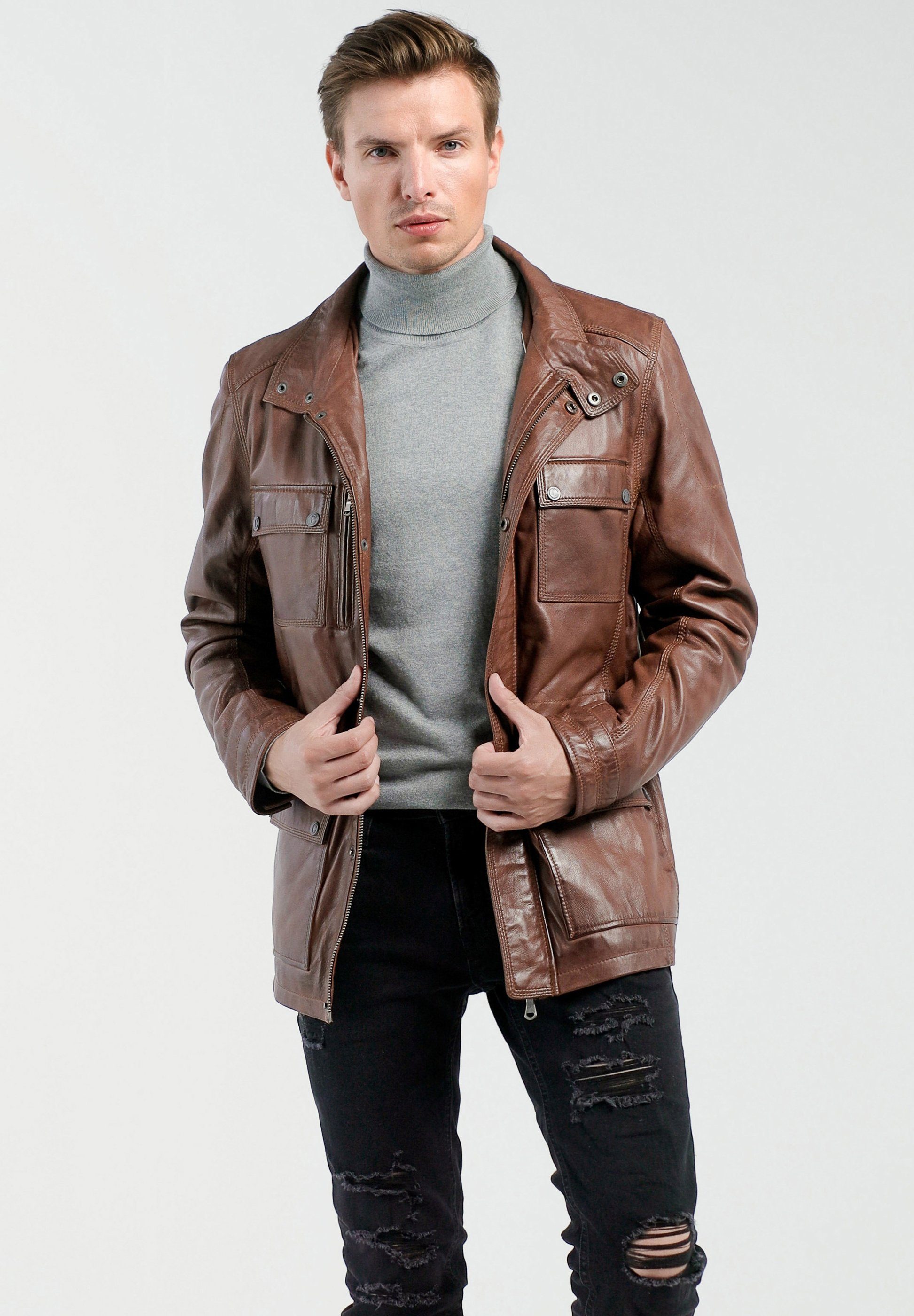 CBL Lederjacke MQ-45434 im sportlichen Look