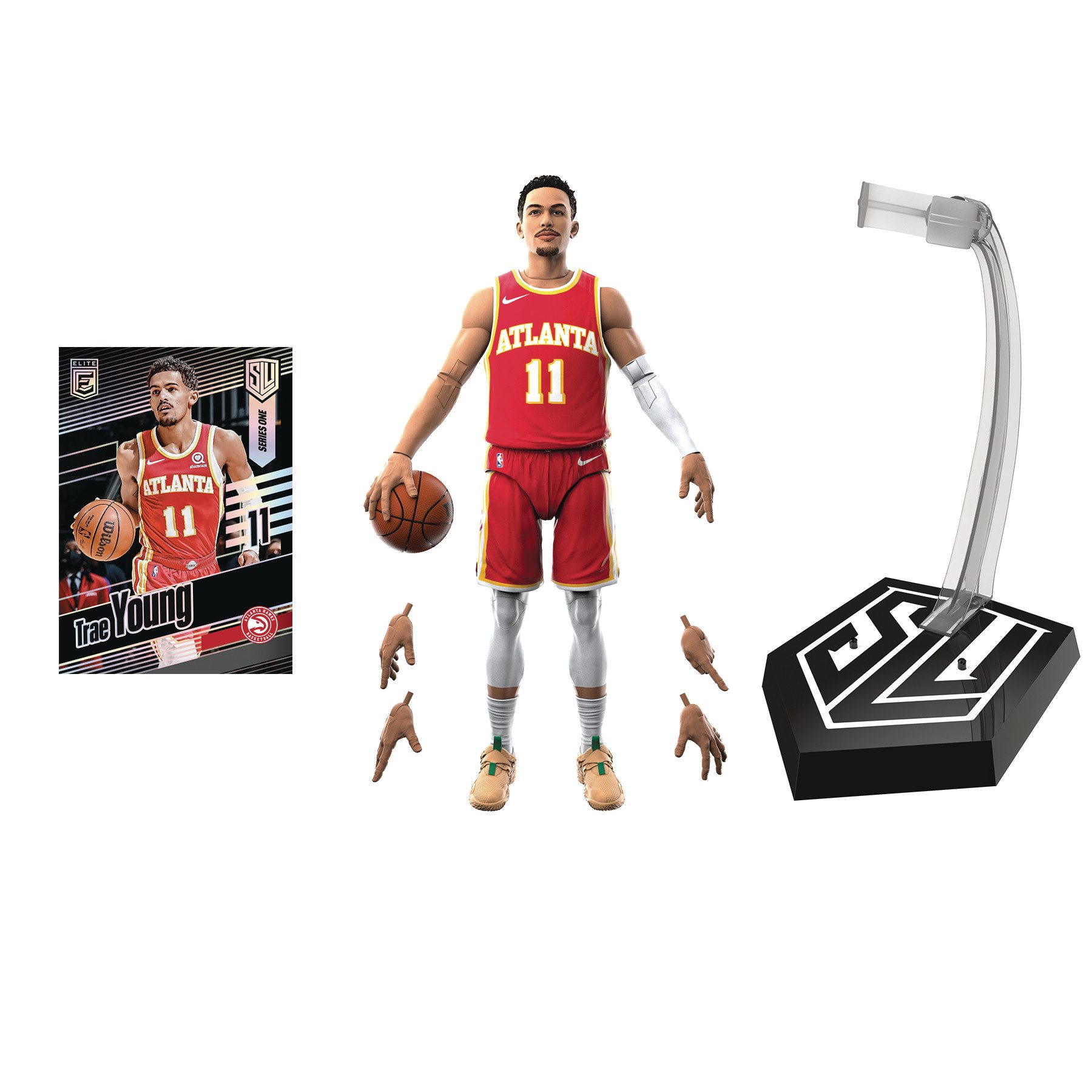 Hasbro Actionfigur Starting Lineup NBA Series 1 Trae Young 6 Inch Actionfigur